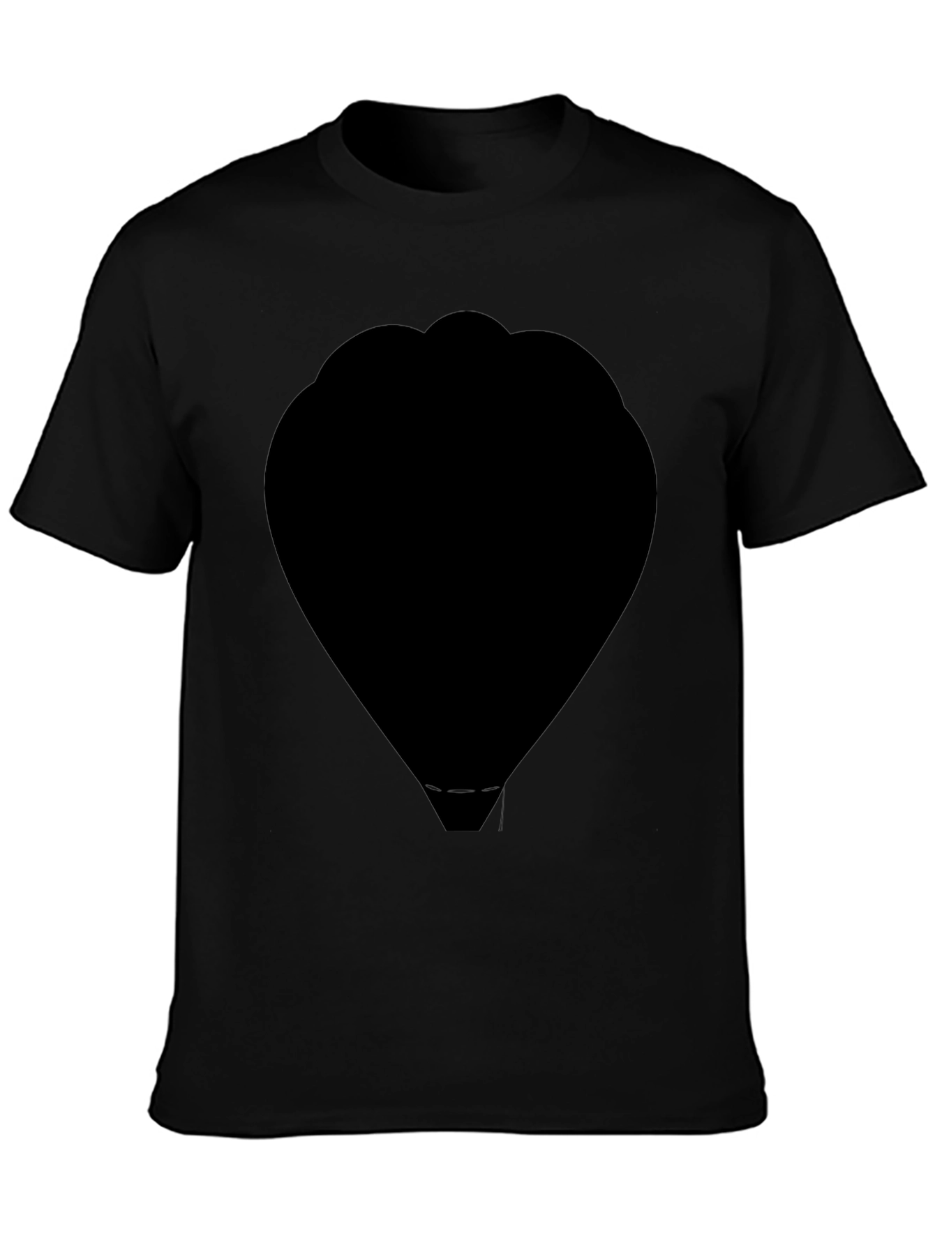Black Silhouette Hot Air Balloon T-Shirt