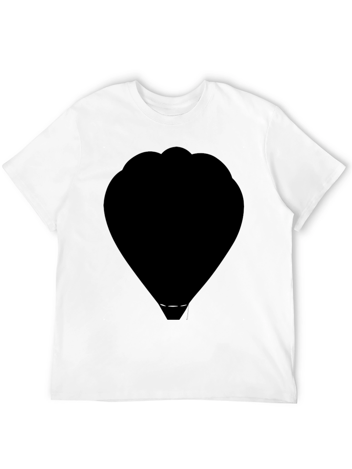 Black Silhouette Hot Air Balloon T-Shirt