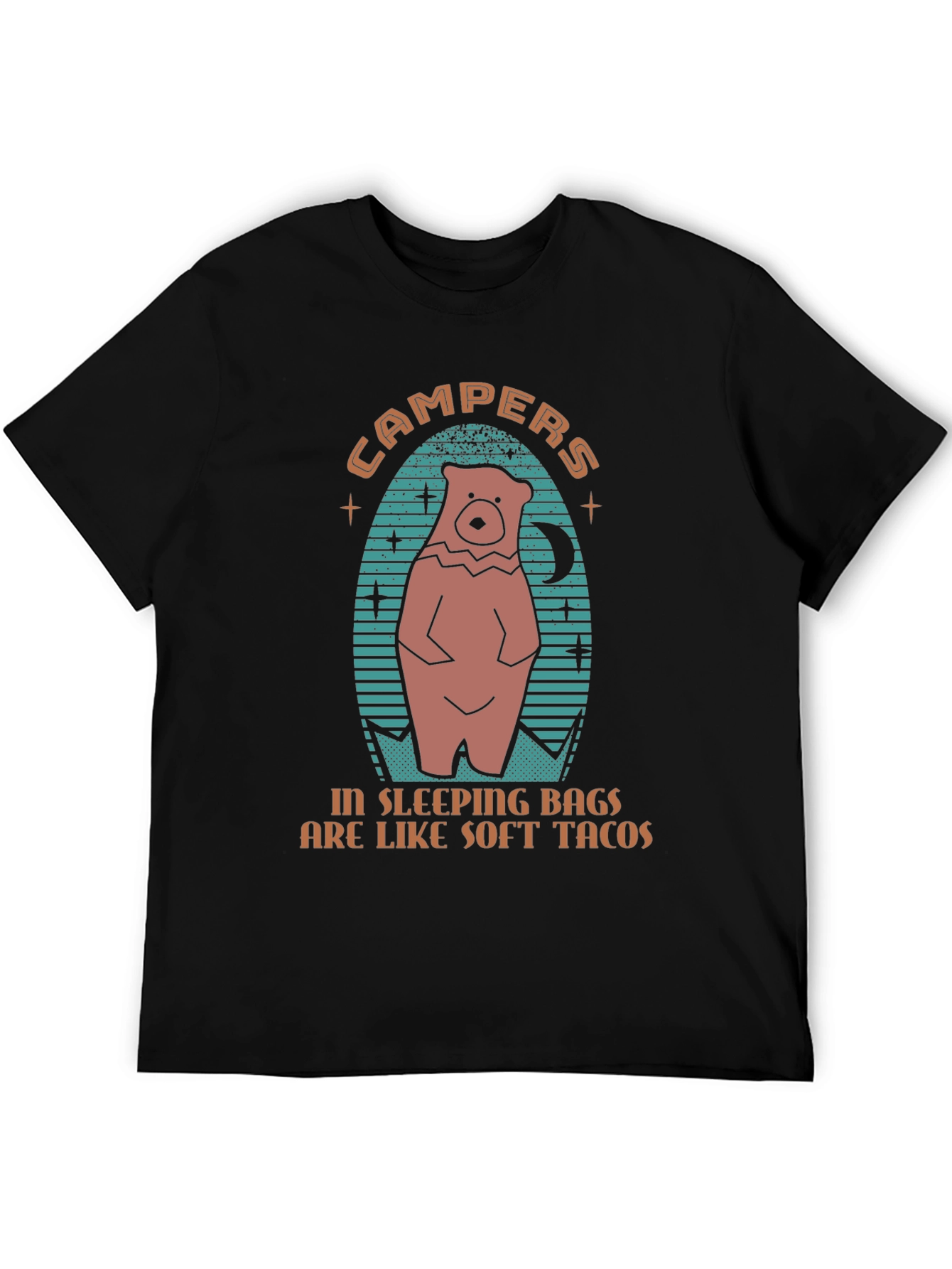 Campers Sleeping Bags Soft Tacos Graphic Tee