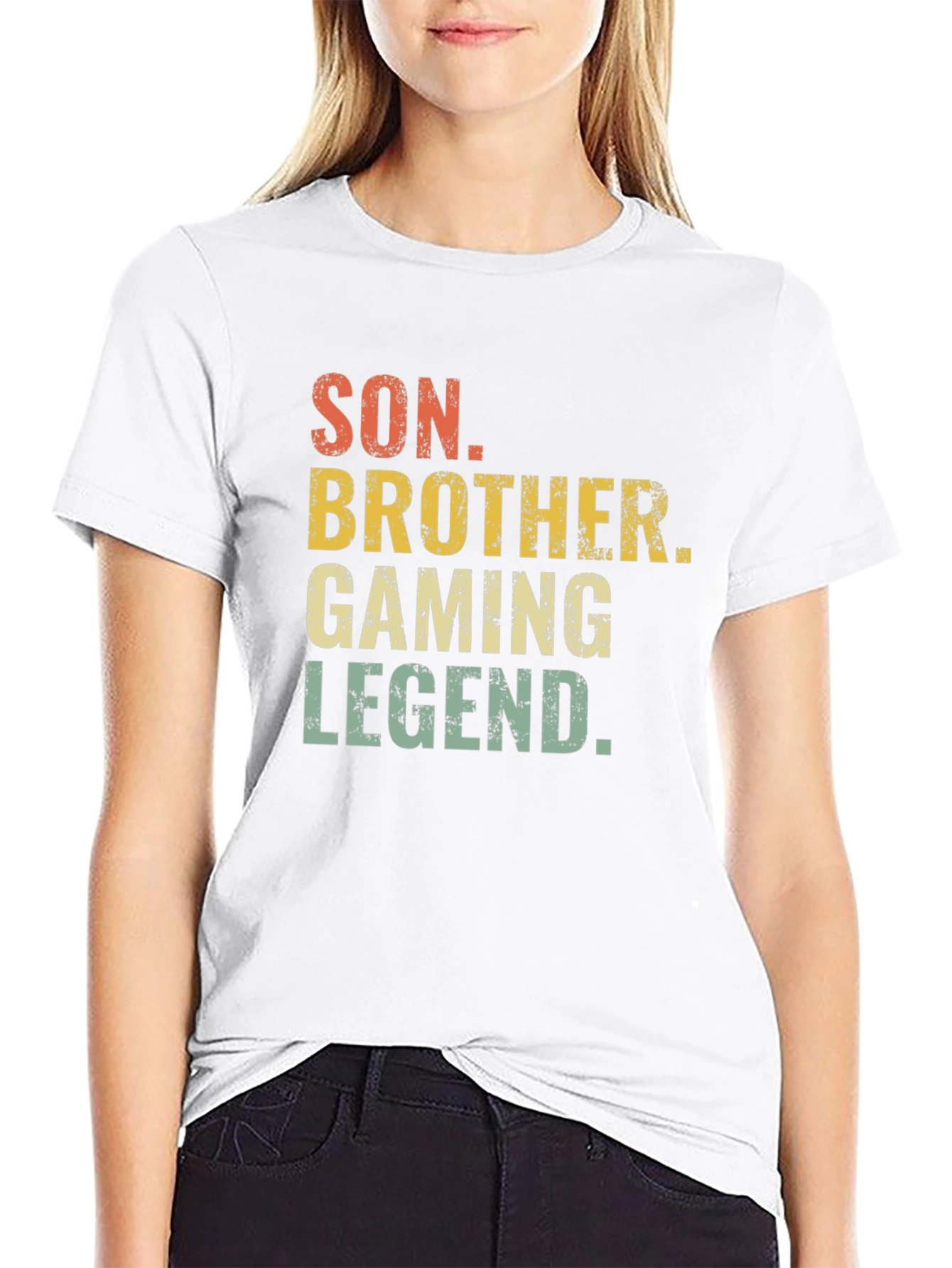 Son Brother Gaming Legend Black T-Shirt