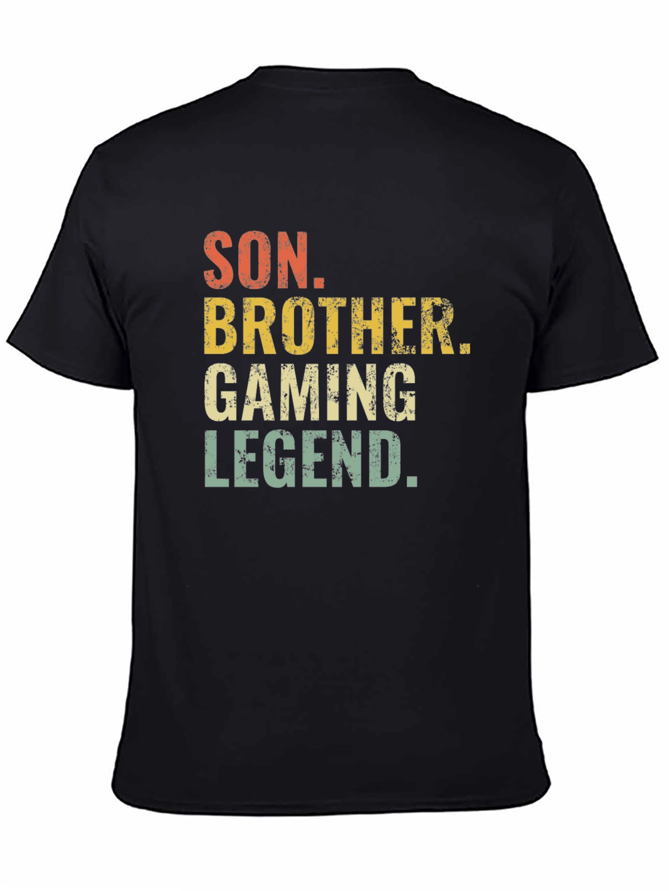 Son Brother Gaming Legend Black T-Shirt