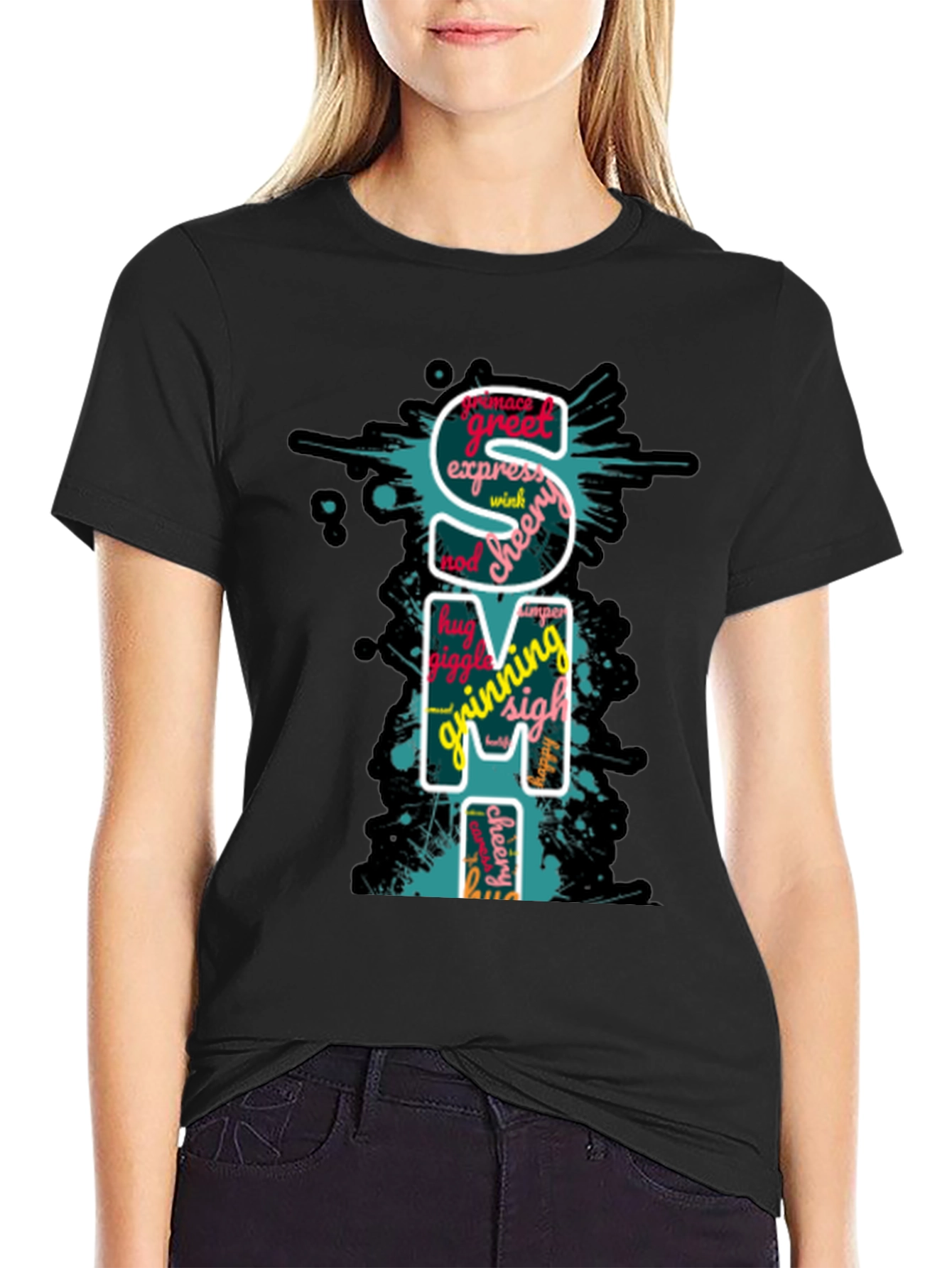 SMI Word Art Graphic T-Shirt - Express Yourself!