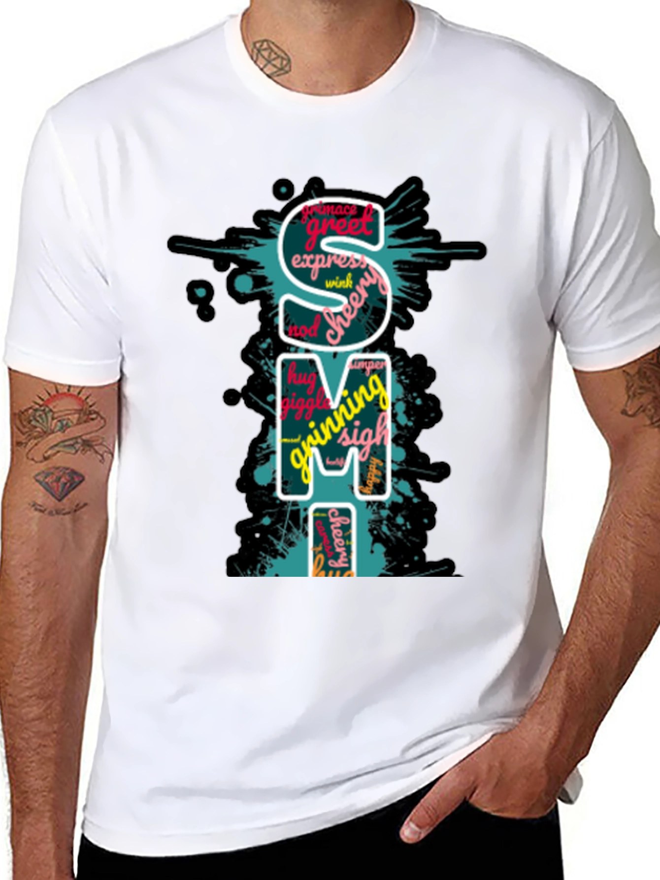 SMI Word Art Graphic T-Shirt - Express Yourself!