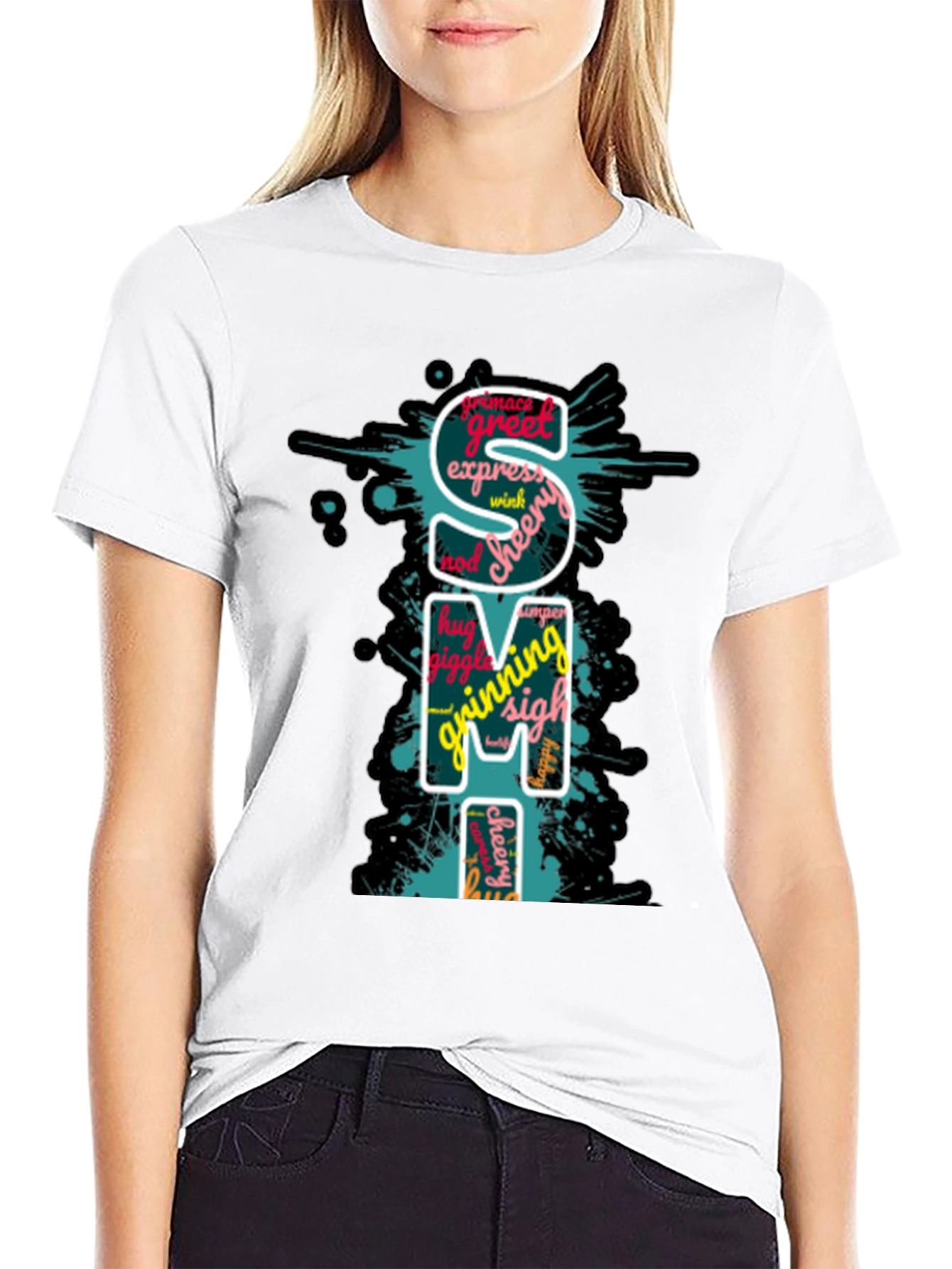SMI Word Art Graphic T-Shirt - Express Yourself!