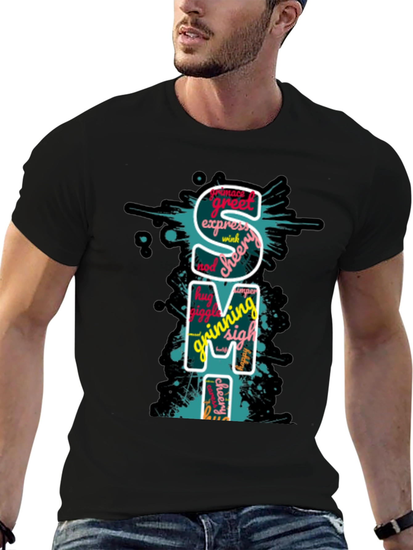 SMI Word Art Graphic T-Shirt - Express Yourself!