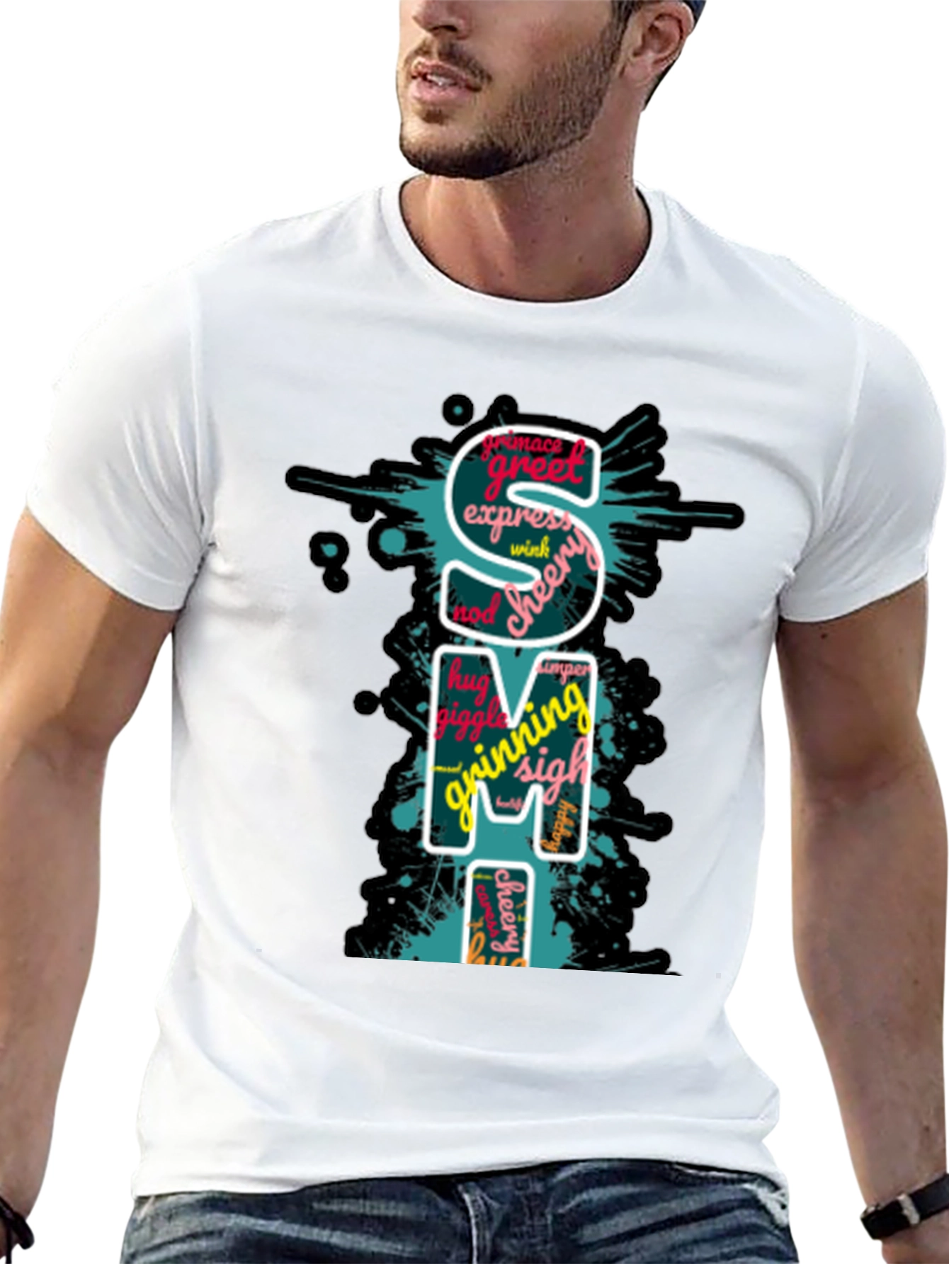 SMI Word Art Graphic T-Shirt - Express Yourself!