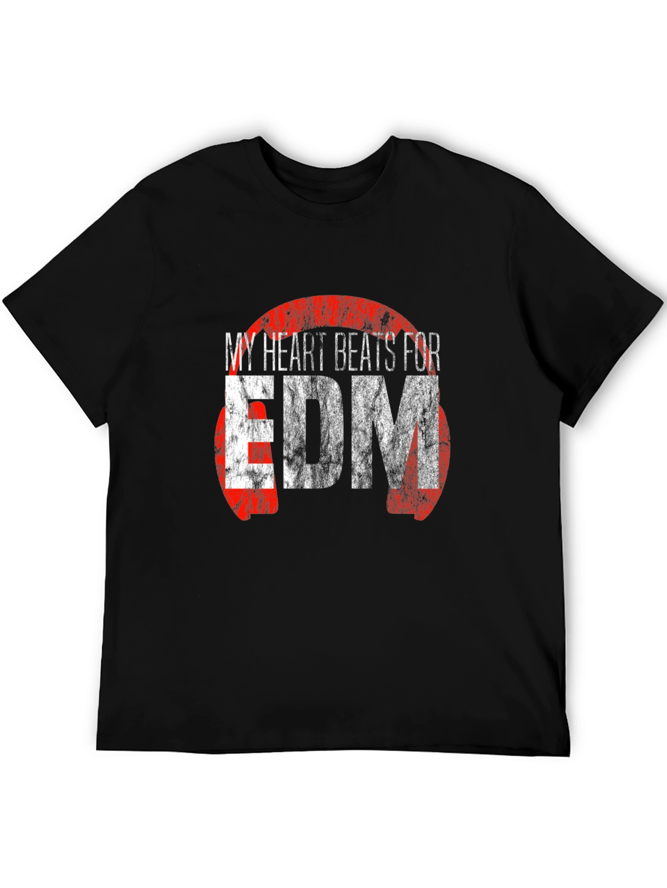 My Heart Beats for EDM Black T-Shirt