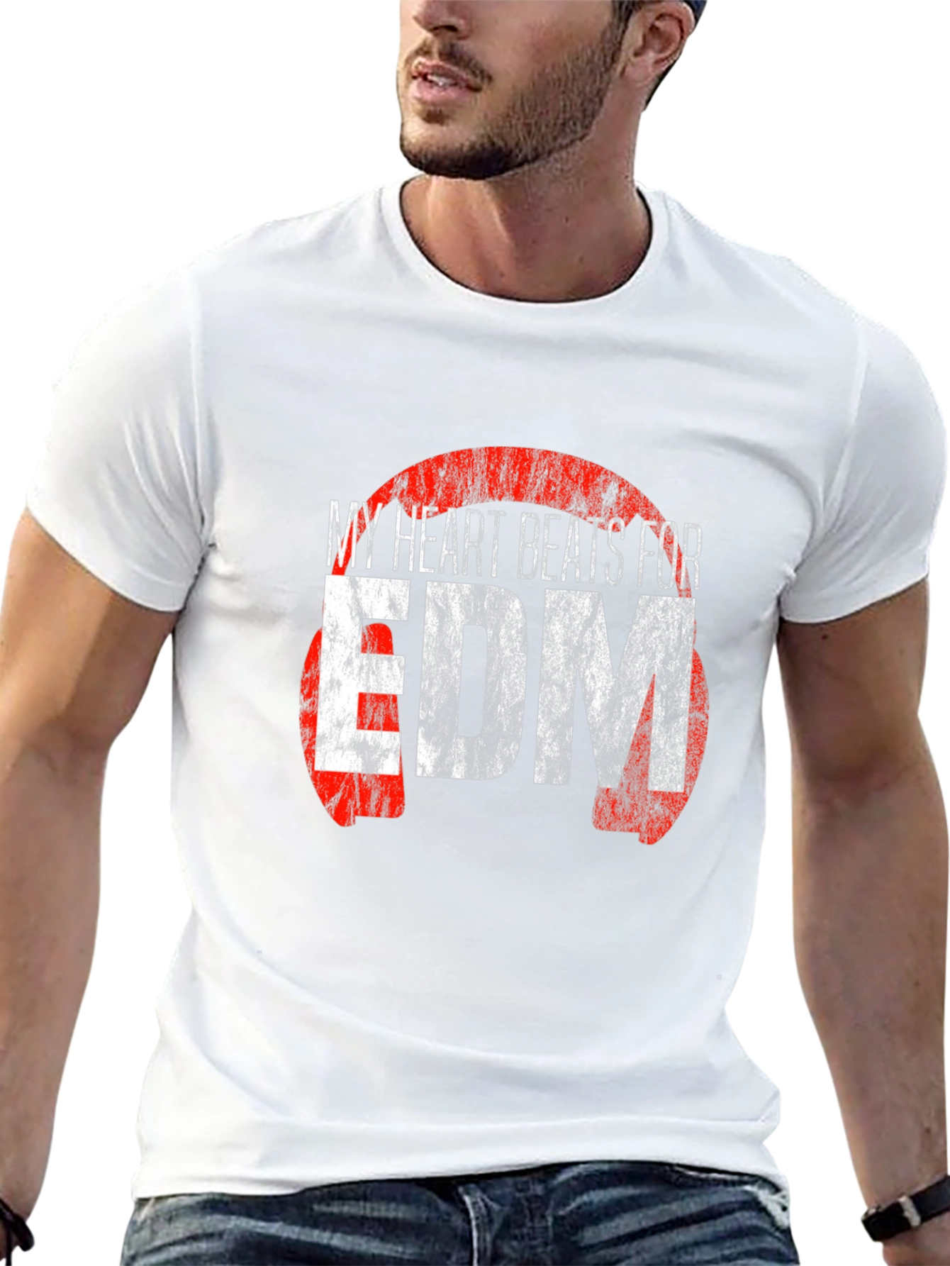 My Heart Beats for EDM Black T-Shirt