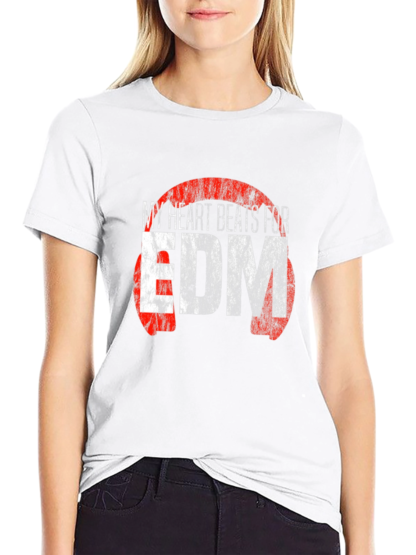 My Heart Beats for EDM Black T-Shirt