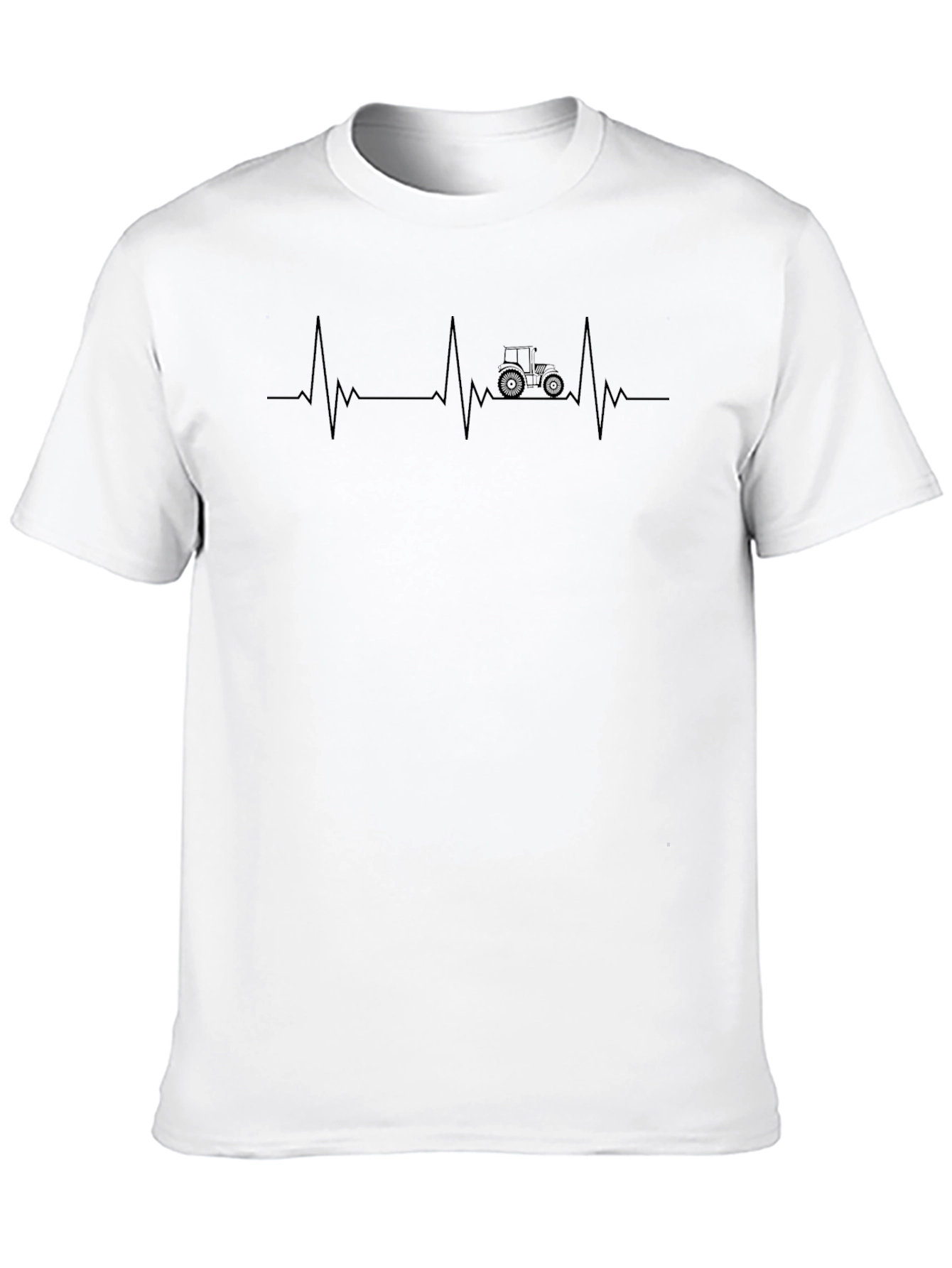 Farmer Heartbeat T-Shirt - Agriculture Life Line Tee