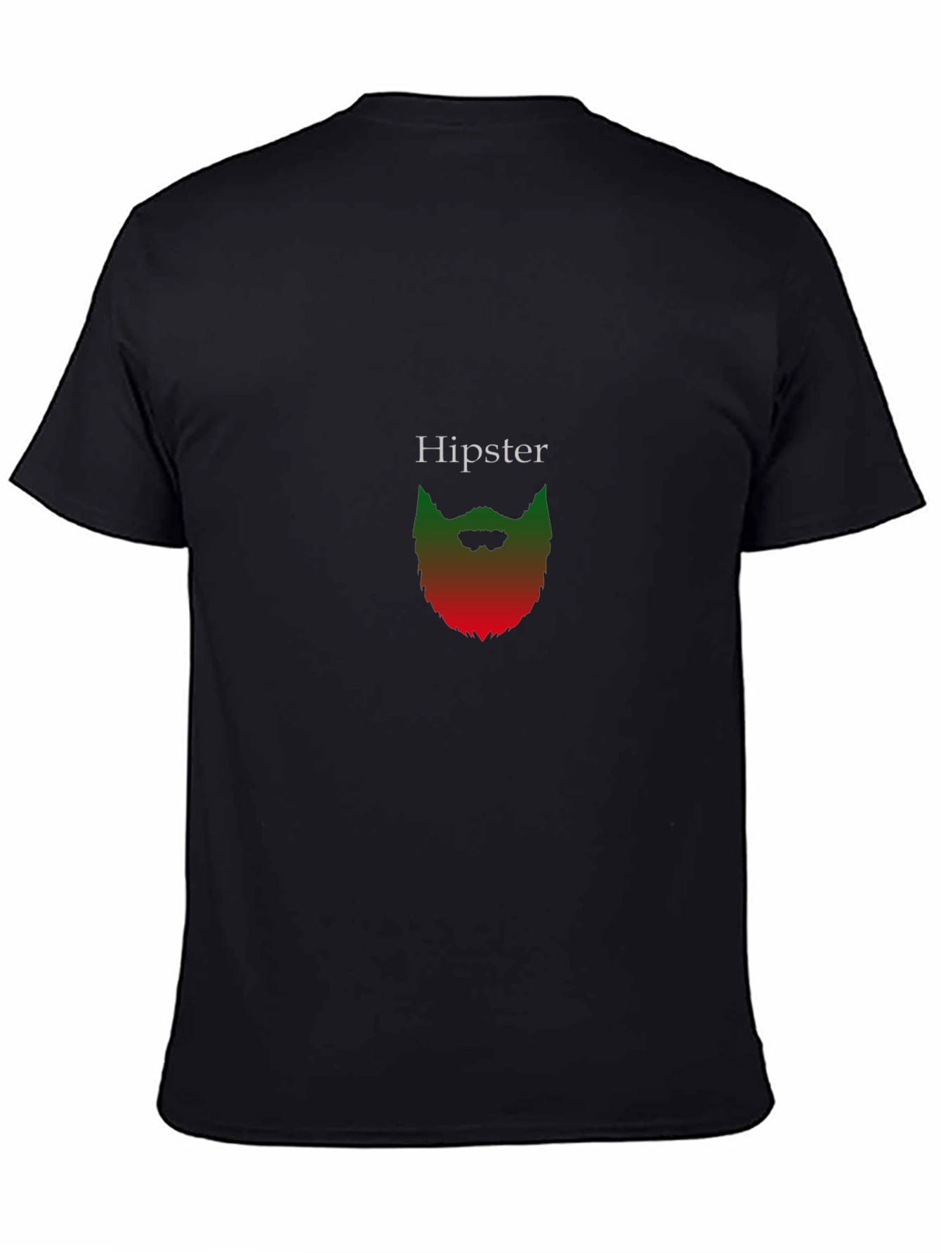 Hipster Beard Graphic Tee - Stylish Black T-Shirt