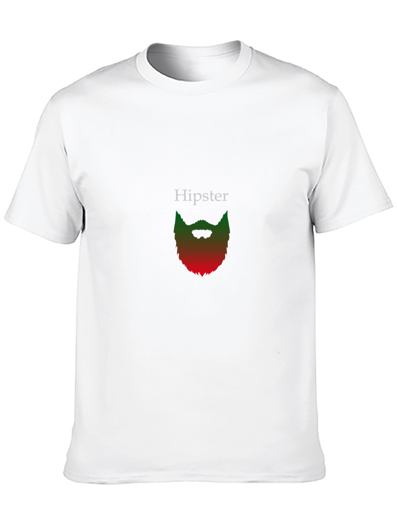 Hipster Beard Graphic Tee - Stylish Black T-Shirt