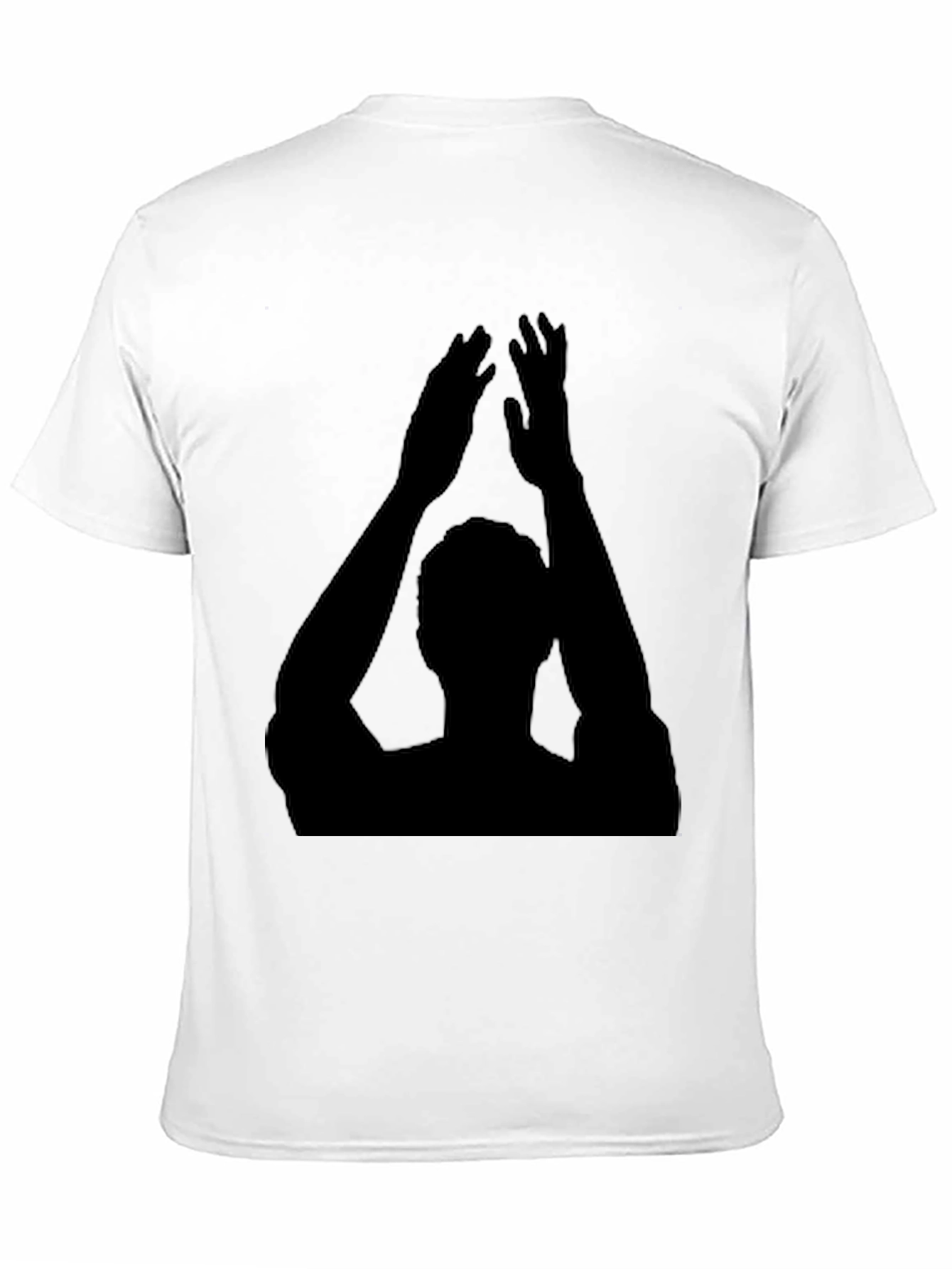 Clapping Silhouette Graphic Black Tee