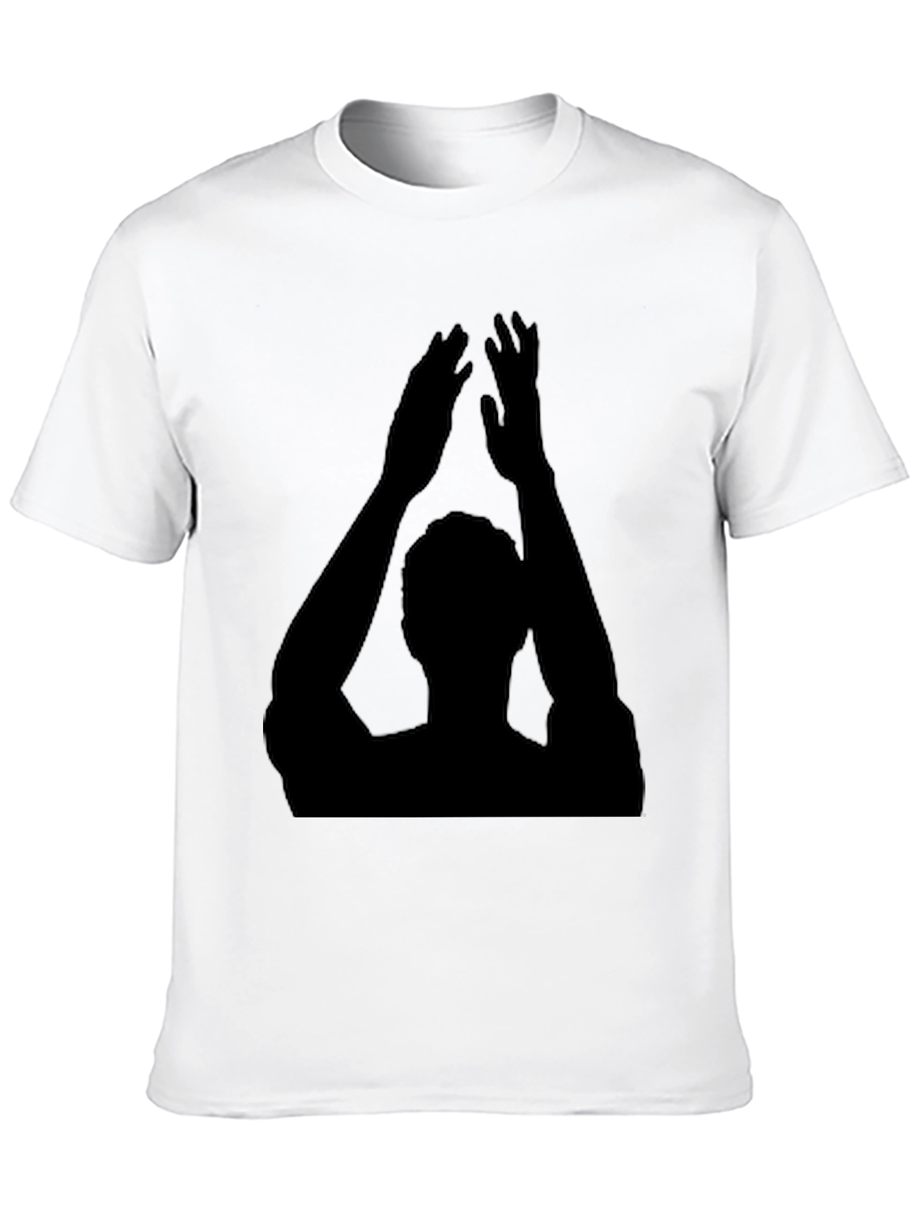 Clapping Silhouette Graphic Black Tee