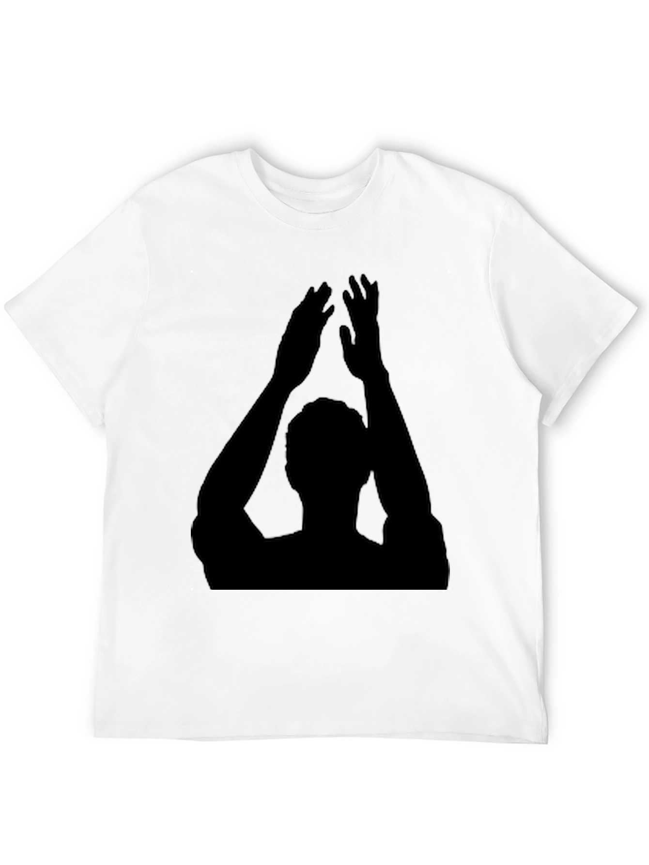 Clapping Silhouette Graphic Black Tee