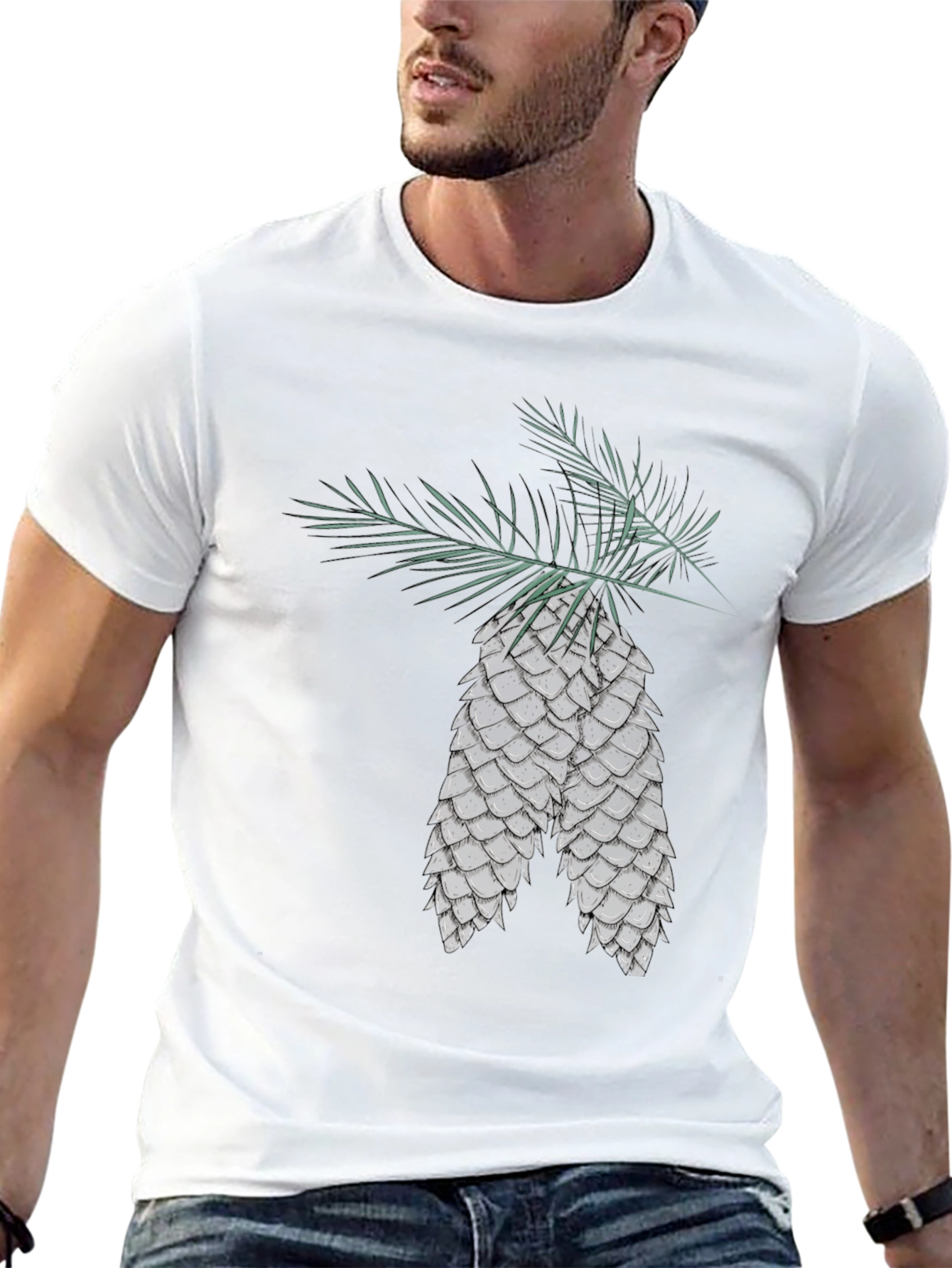 Pine Cone Graphic T-Shirt