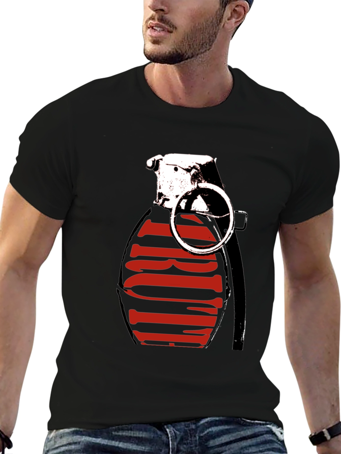Grenade Graphic Tee - Bold Statement Shirt