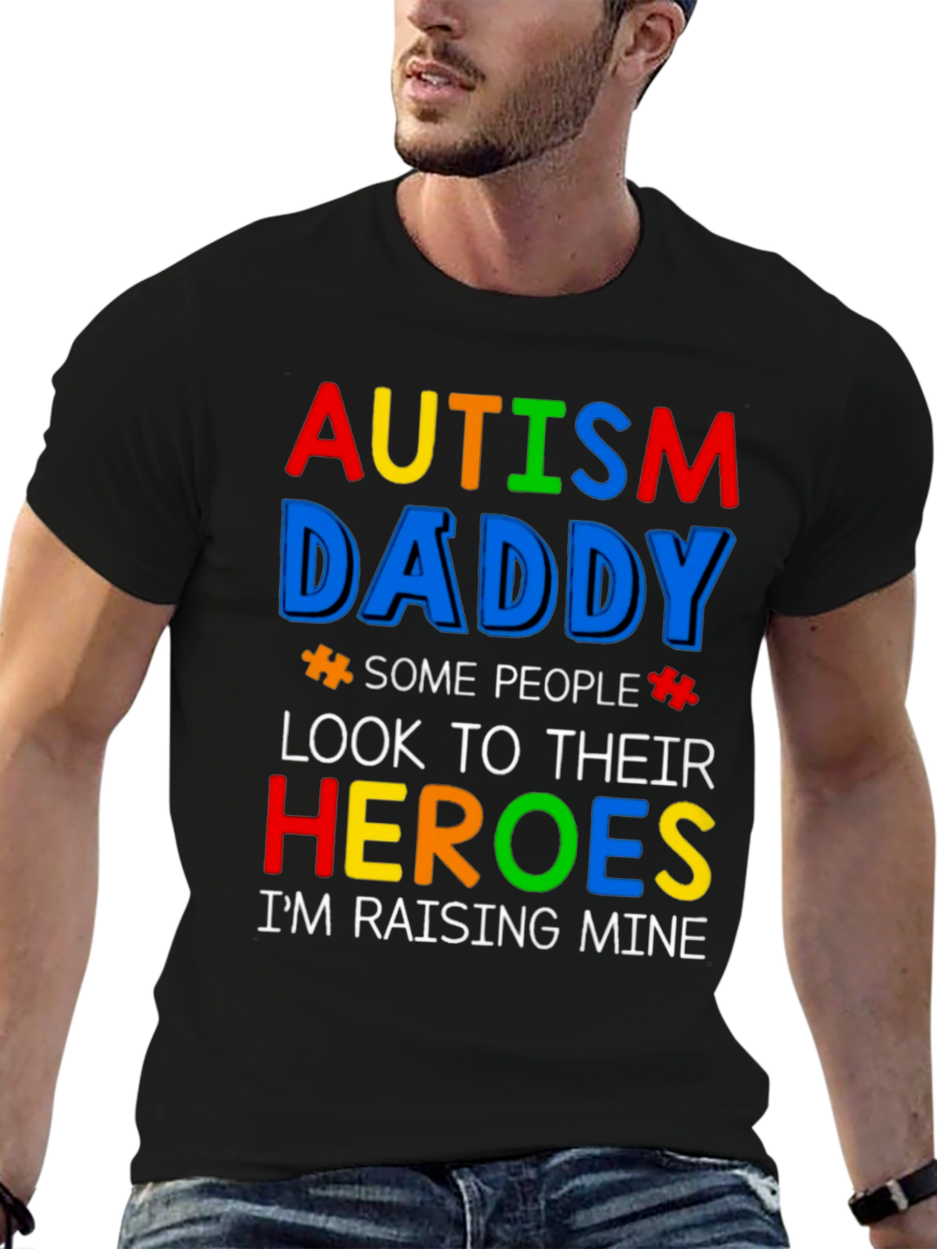 Autism Daddy Hero T-Shirt
