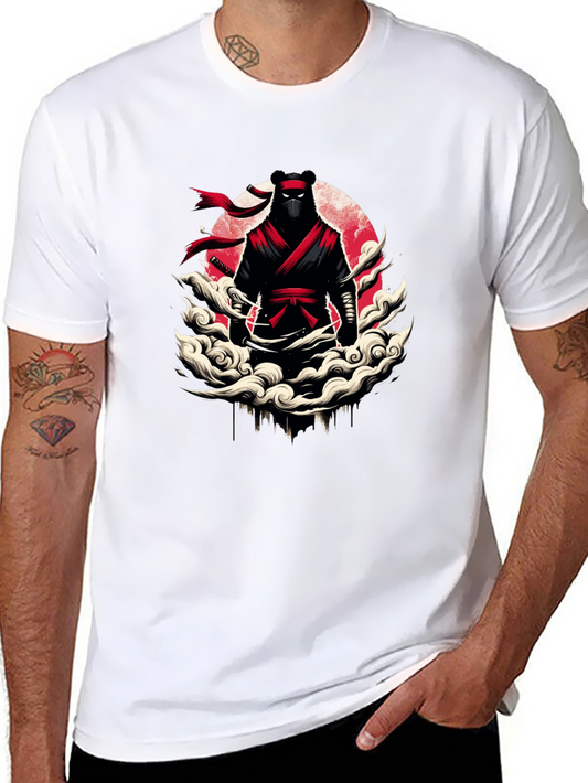 Ninja Bear Graphic T-Shirt - Unique Design