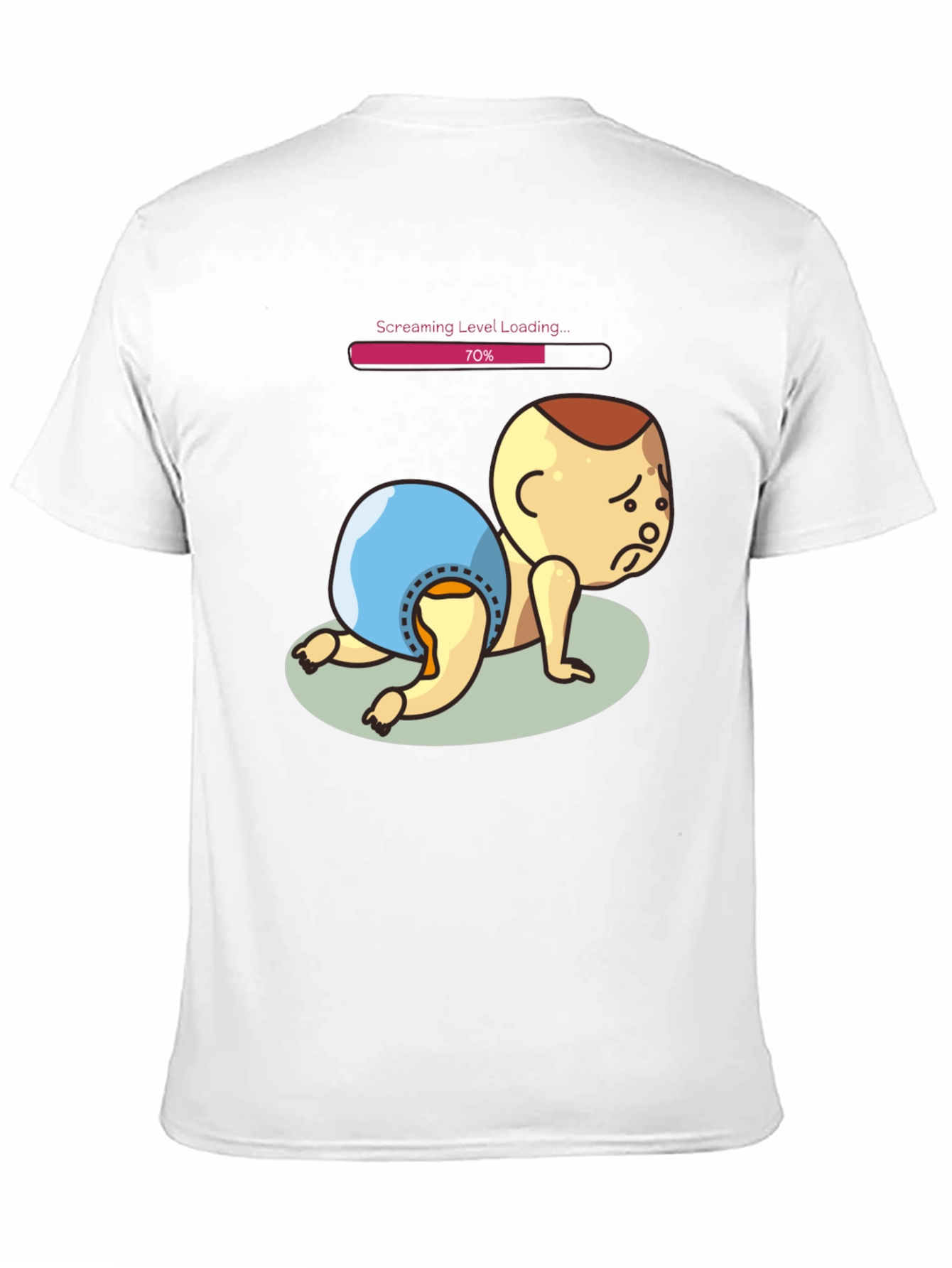 Screaming Level Loading Baby Graphic T-Shirt