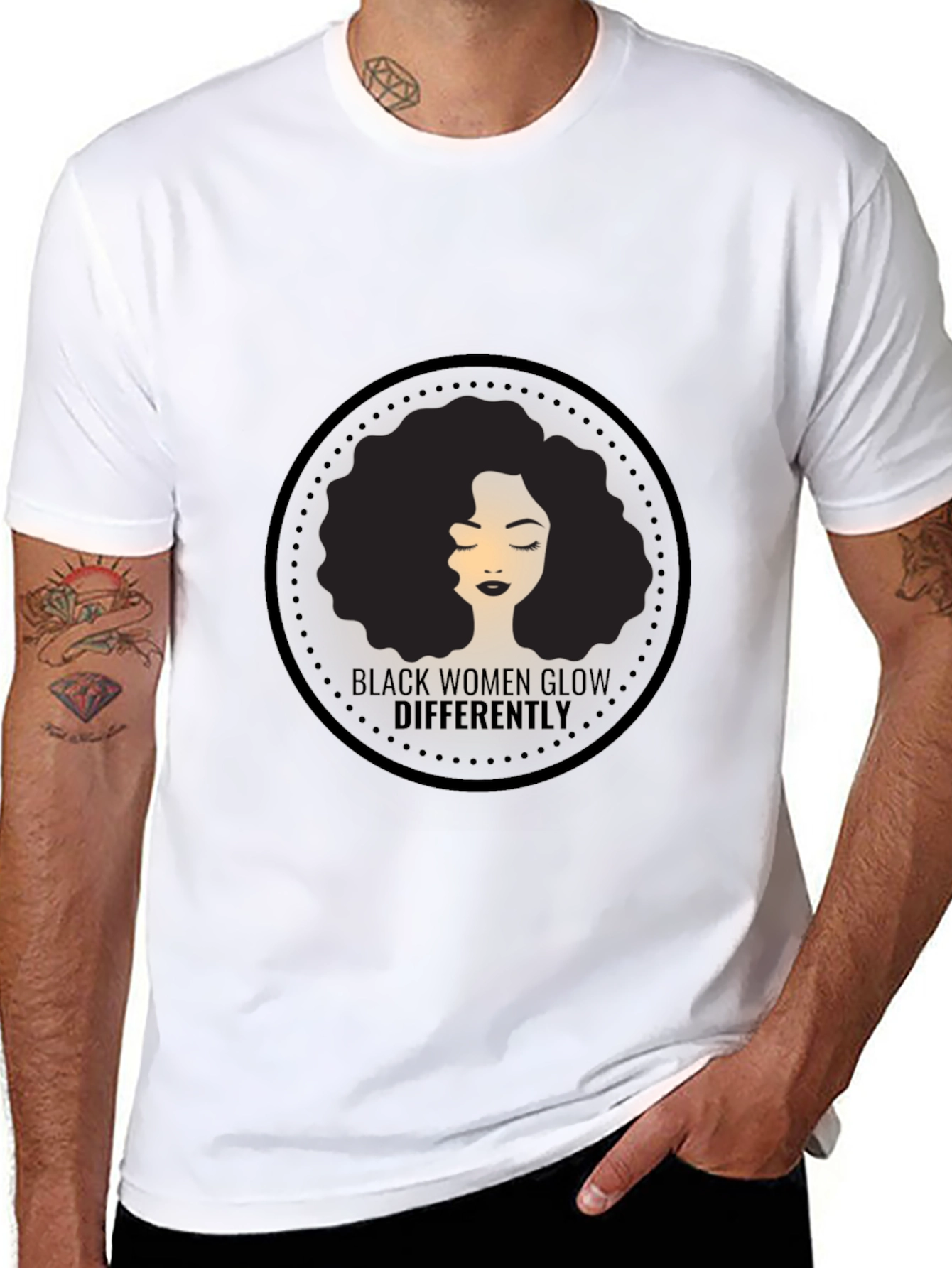 Black Women Glow Differently Graphic Tee