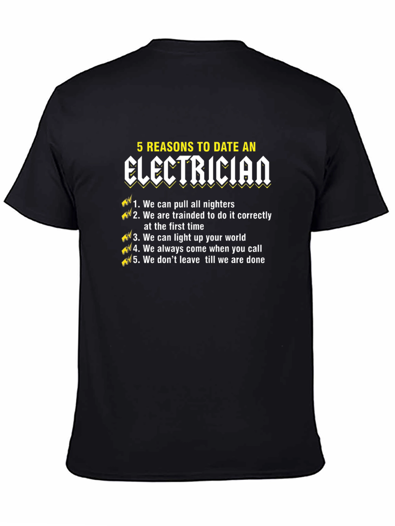 5 Reasons to Date an Electrician T-Shirt