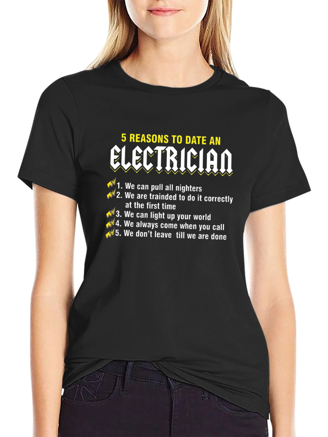 5 Reasons to Date an Electrician T-Shirt