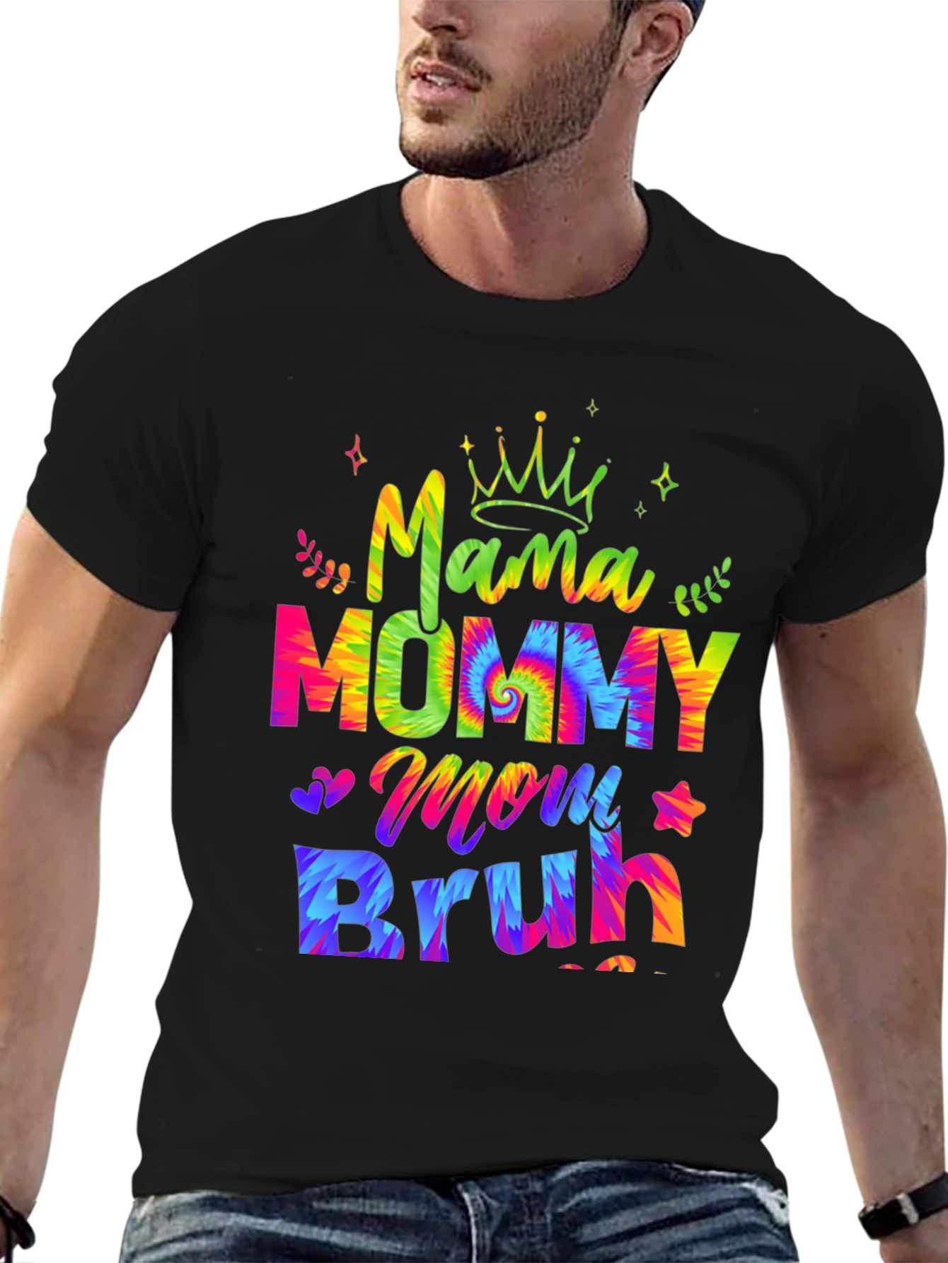 Mama Mommy Mom Bruh T-Shirt - Tie Dye Design