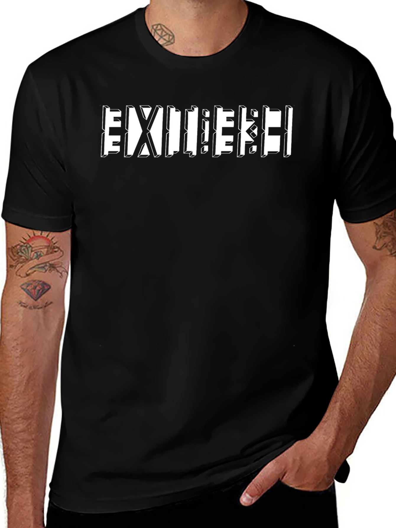 Exile Graphic Black T-Shirt