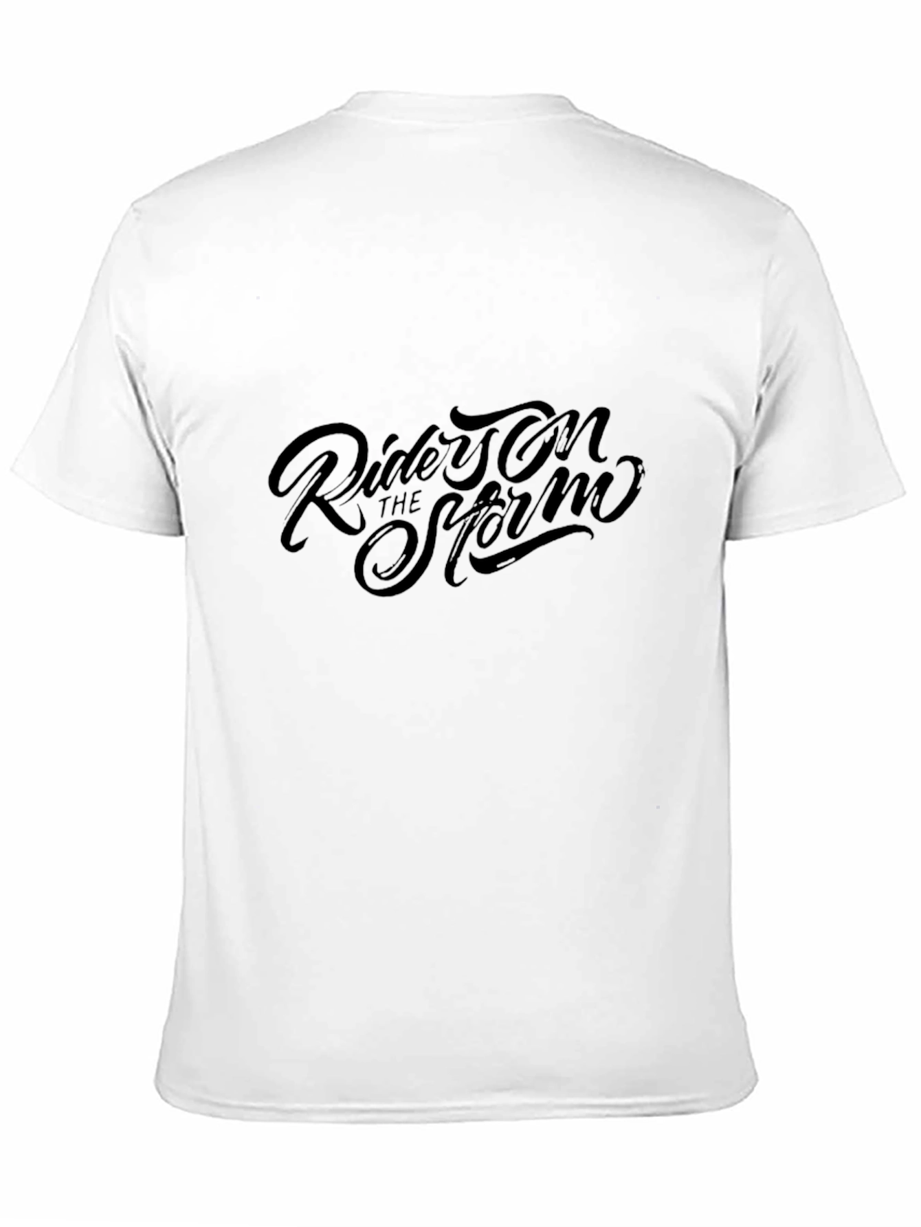 Riders on the Storm Graphic Print Black T-Shirt