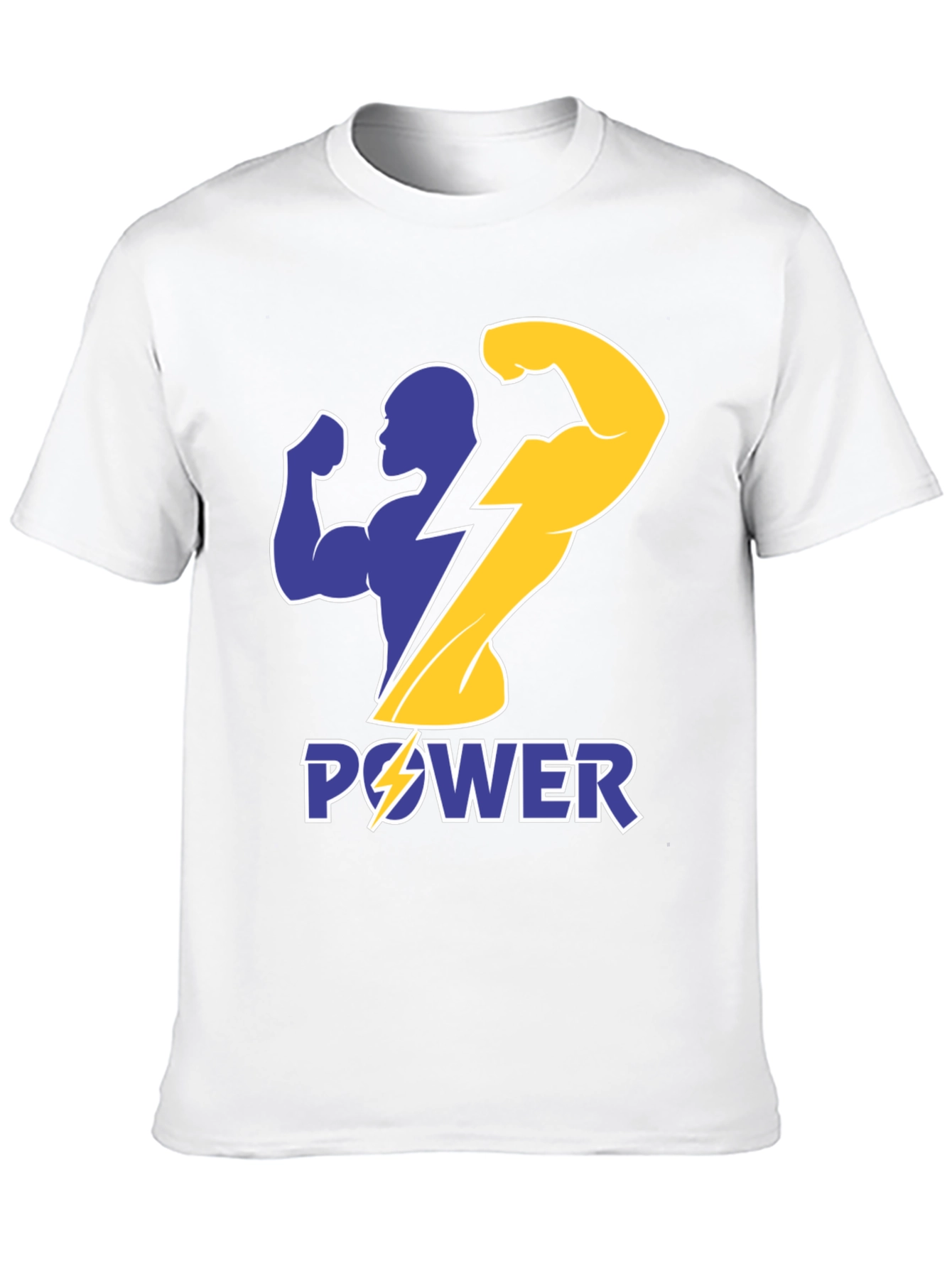 Power Graphic T-Shirt - Black Bold Design