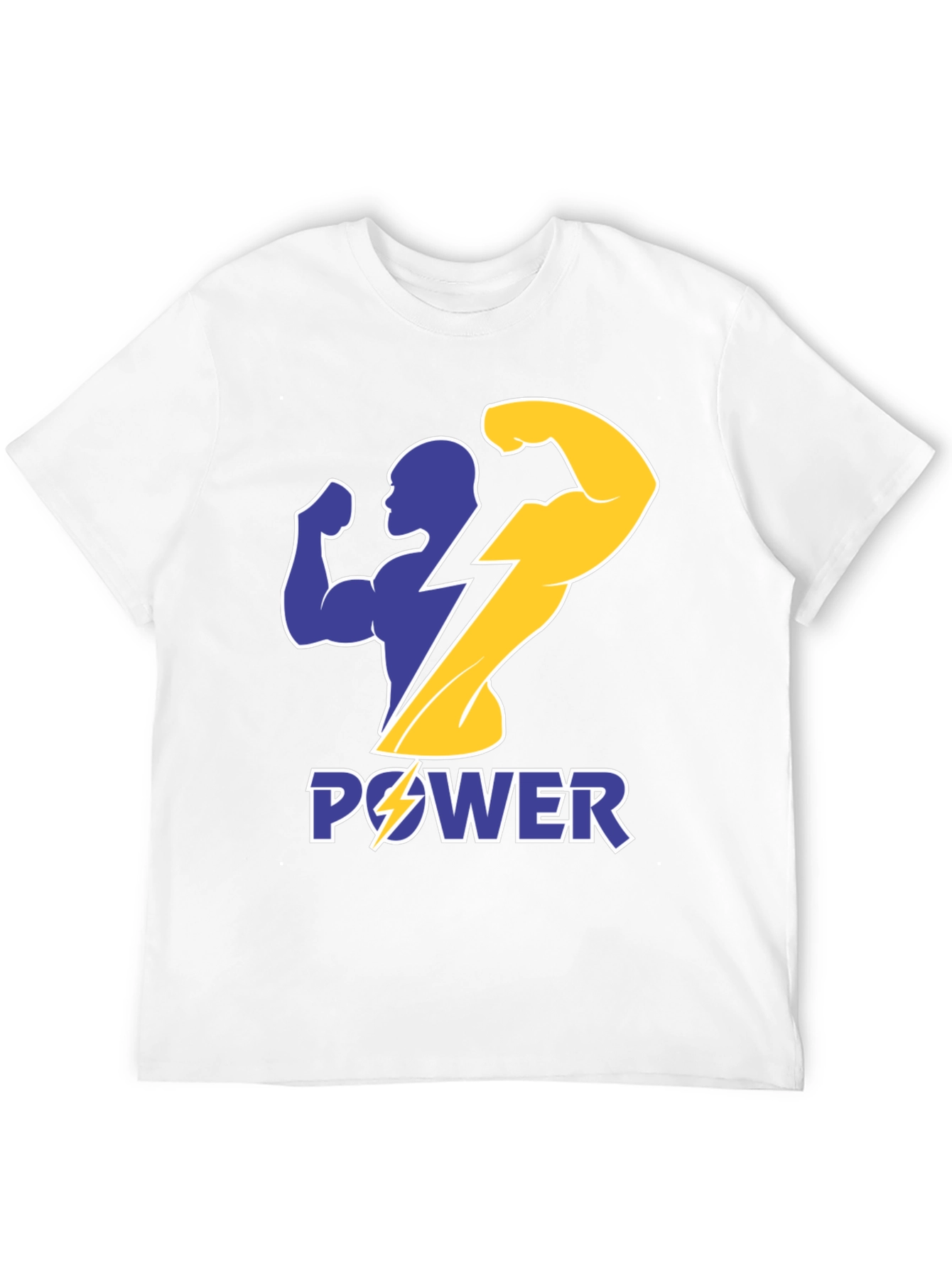 Power Graphic T-Shirt - Black Bold Design