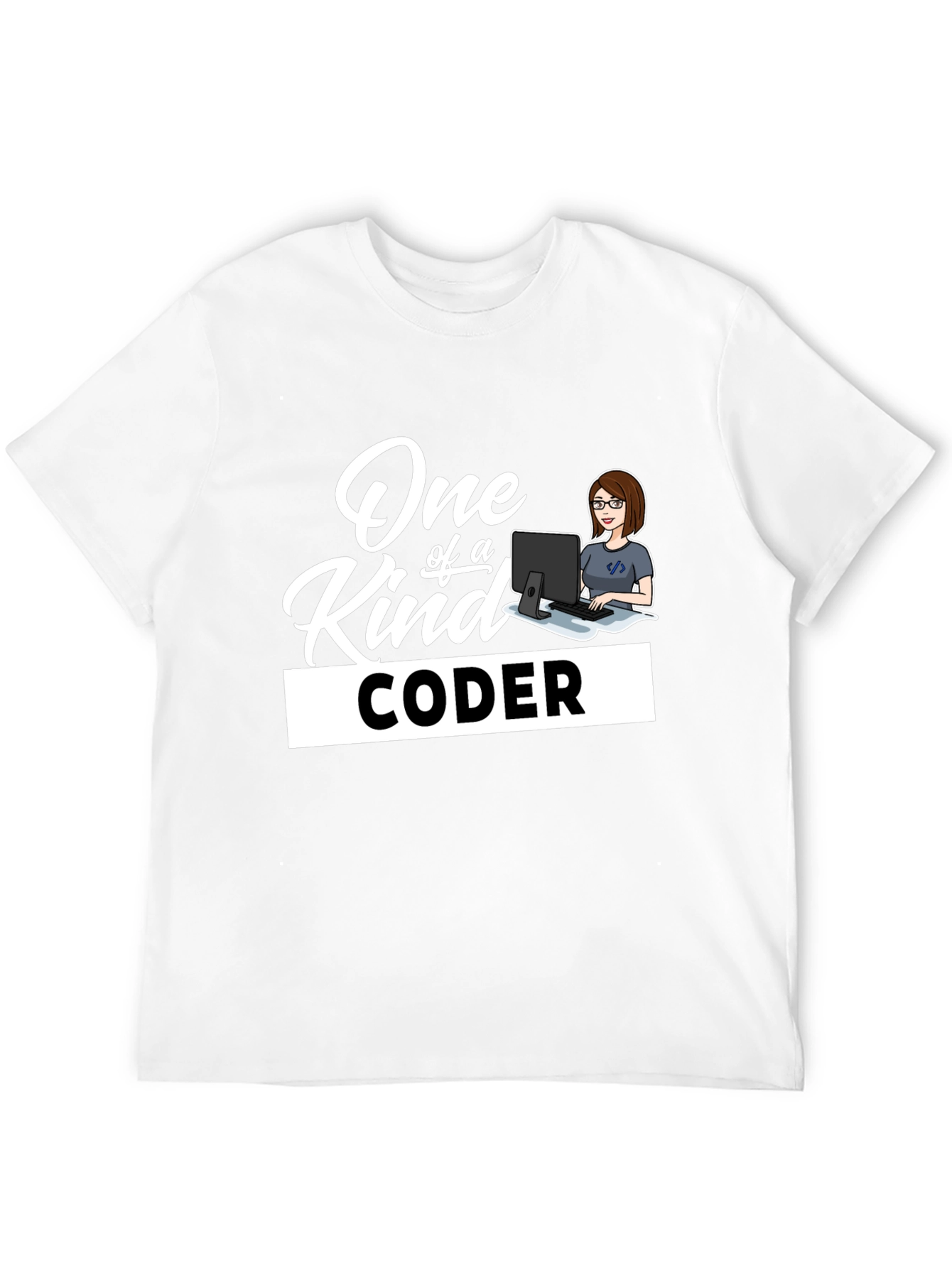 One of a Kind Coder Graphic T-Shirt - Black