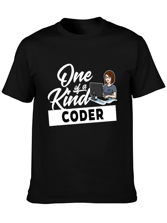 One of a Kind Coder Graphic T-Shirt - Black
