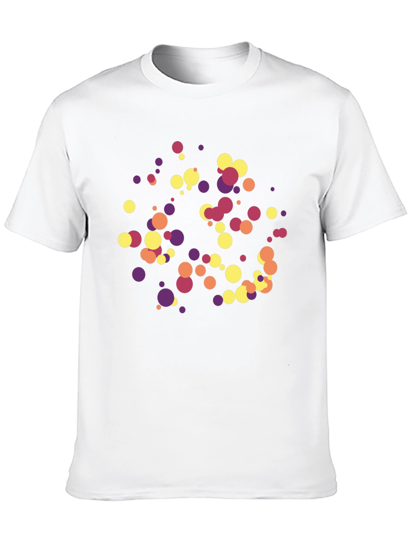 Abstract Dots Black T-Shirt
