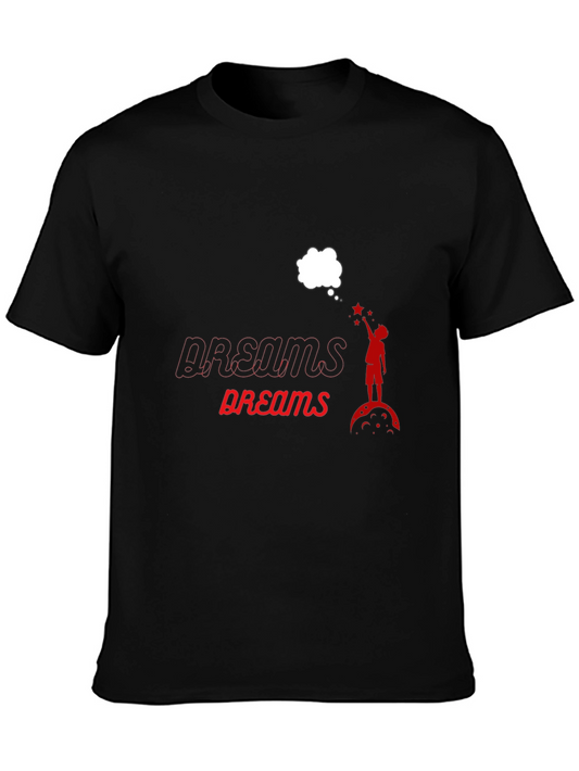 Dreams Graphic Print Black T-Shirt