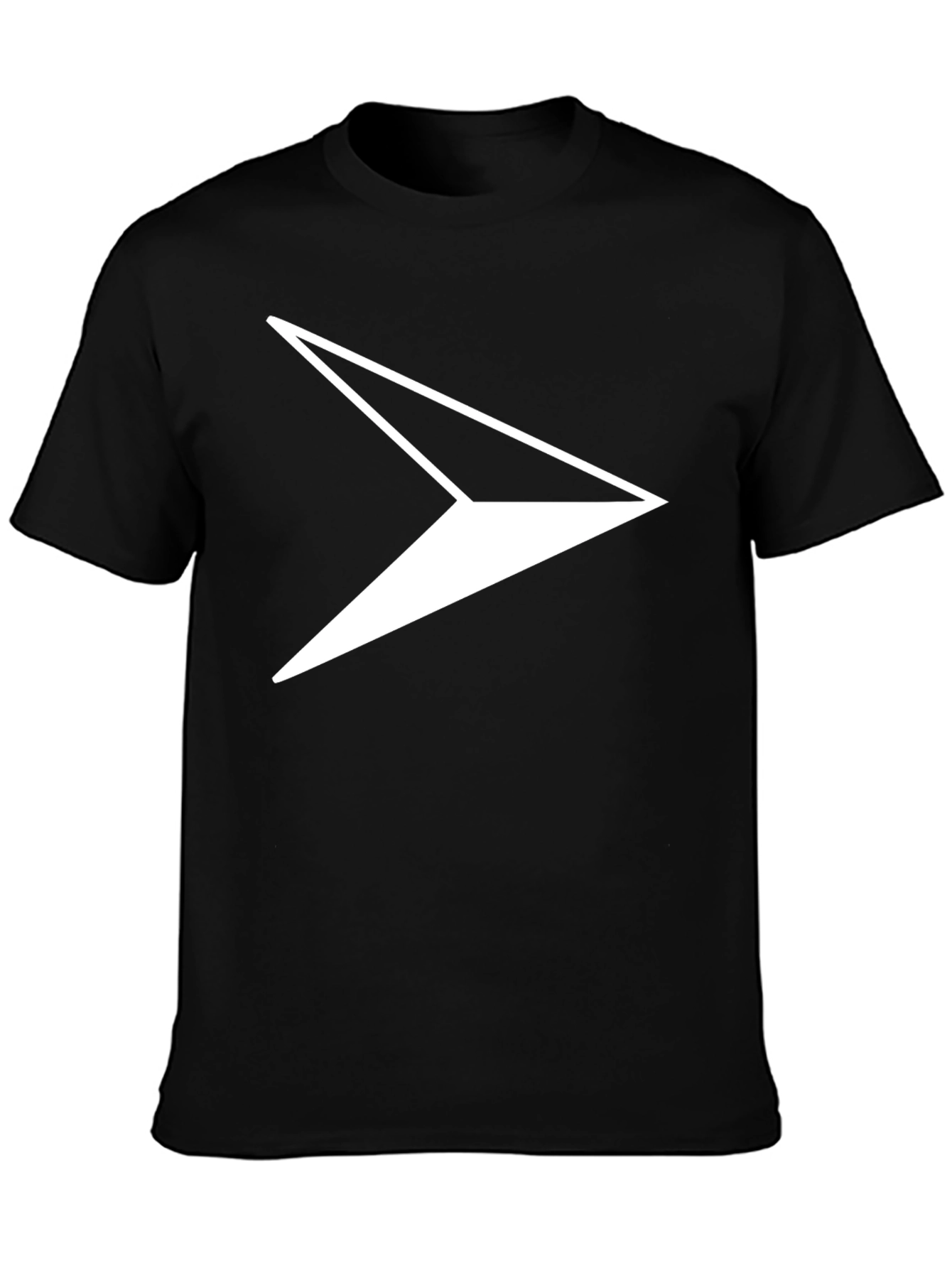 Modern Arrow Graphic Tee - Black