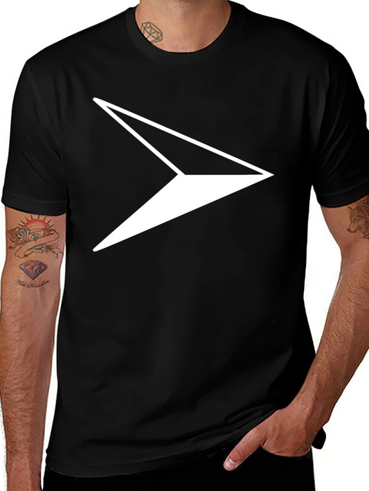 Modern Arrow Graphic Tee - Black