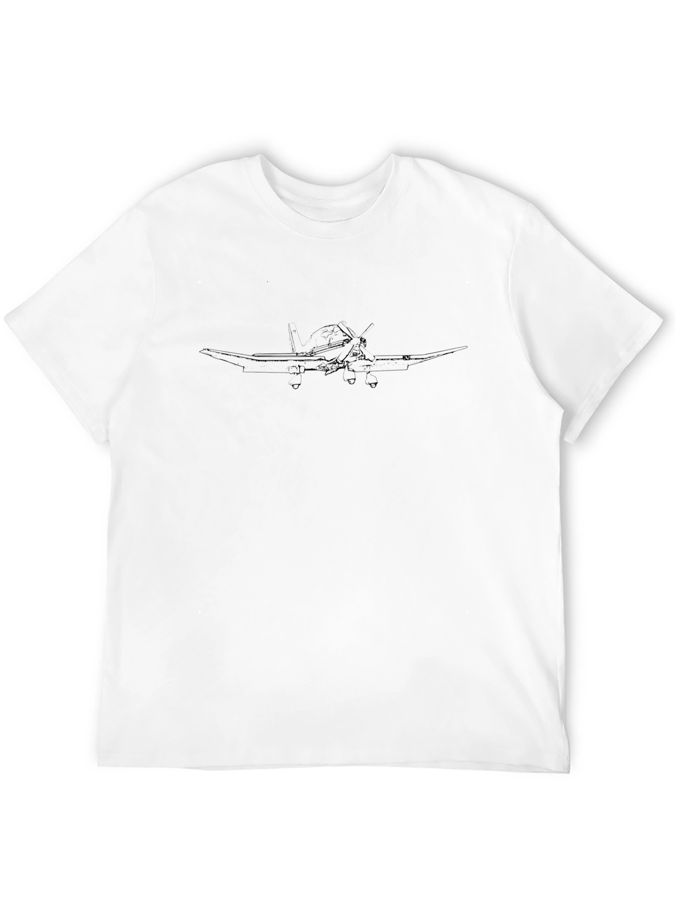 Aviation Art Black T-Shirt - Unique Pilot Gift