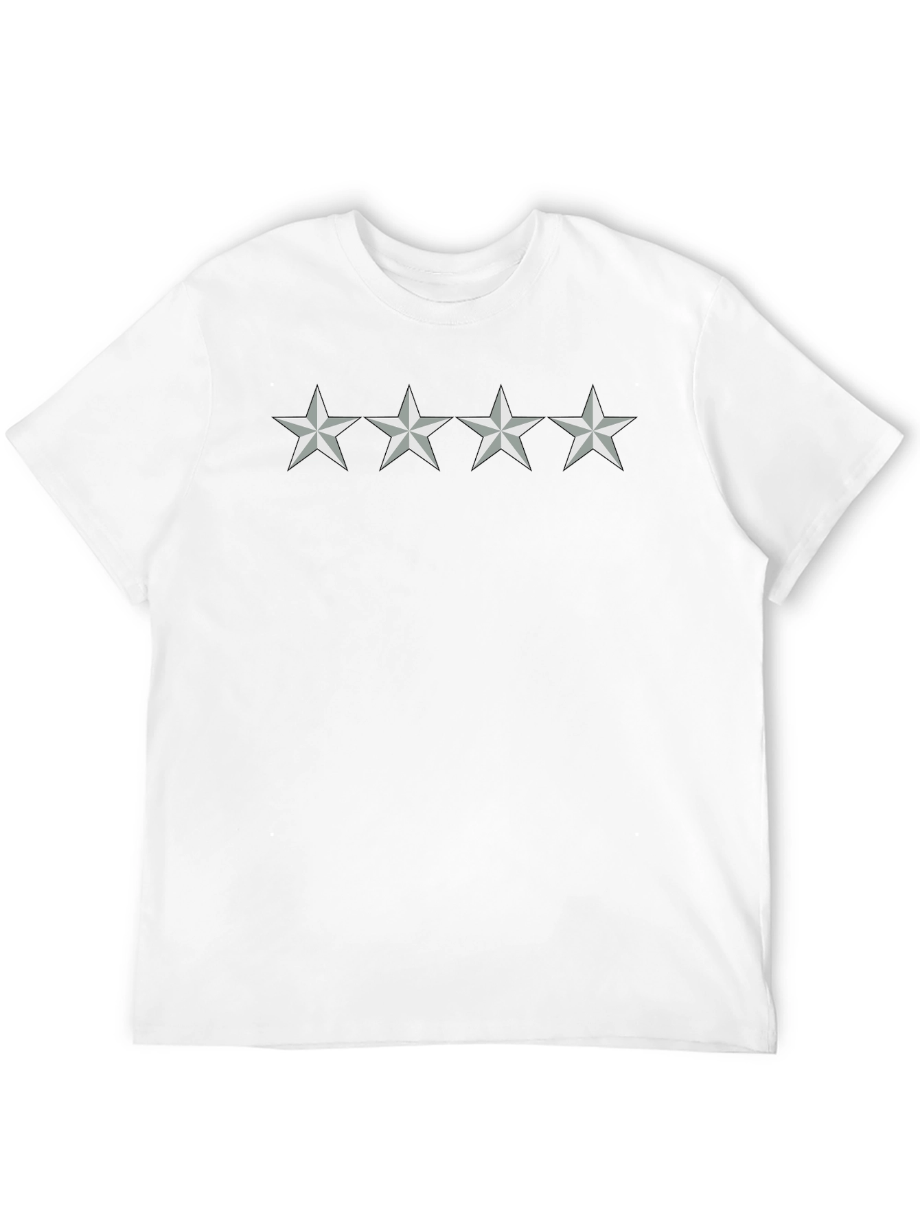 Four Star Graphic Black T-Shirt