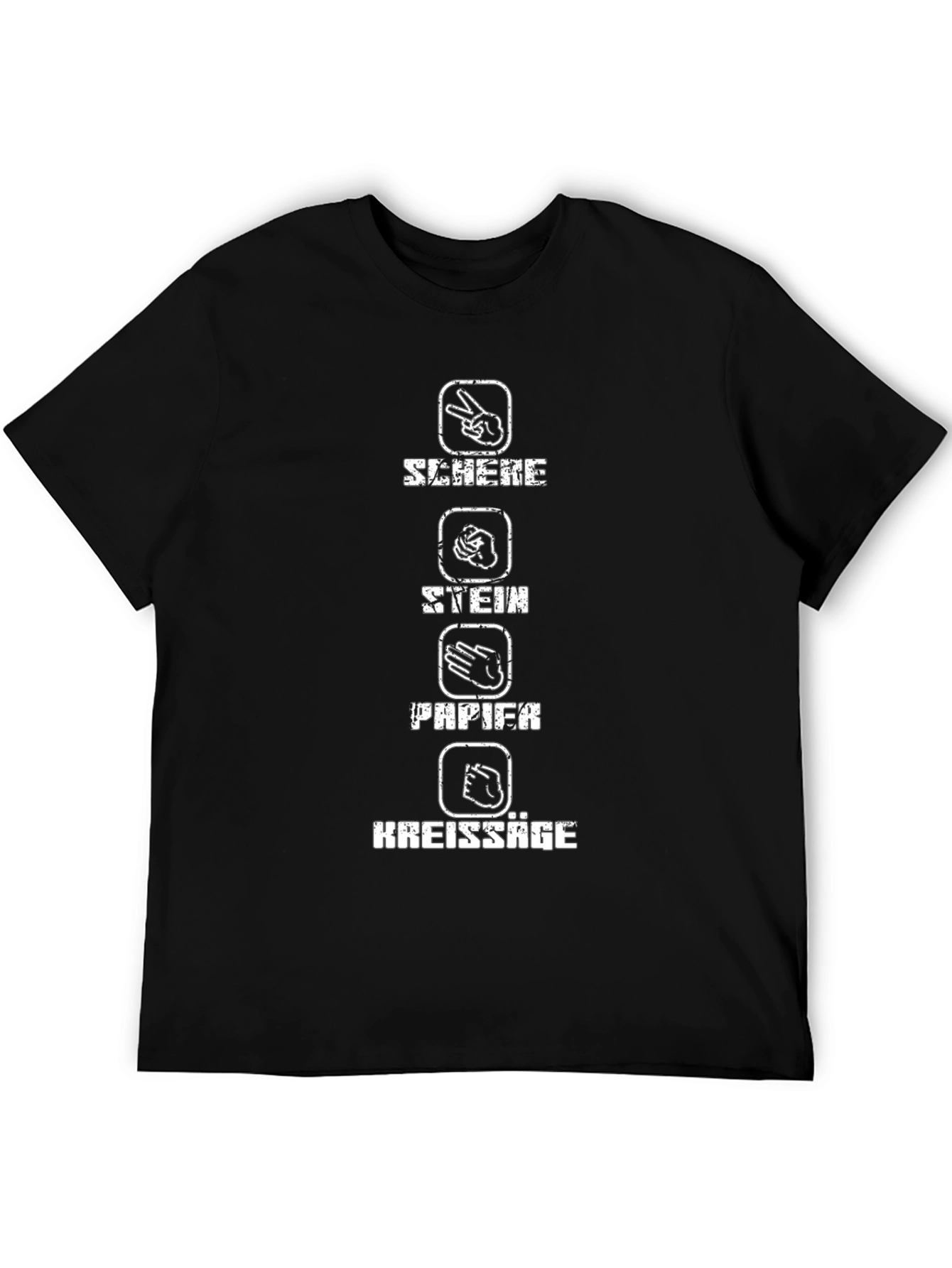 Rock Paper Scissors Chainsaw Funny T-Shirt