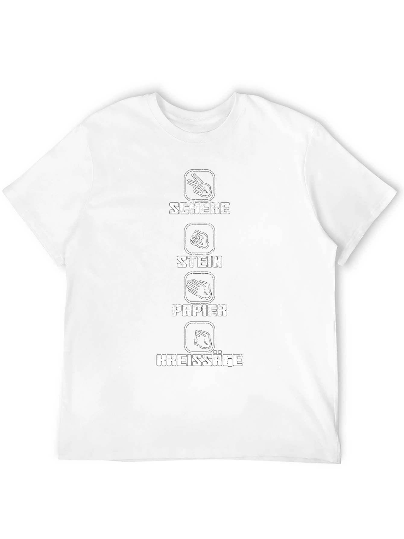Rock Paper Scissors Chainsaw Funny T-Shirt