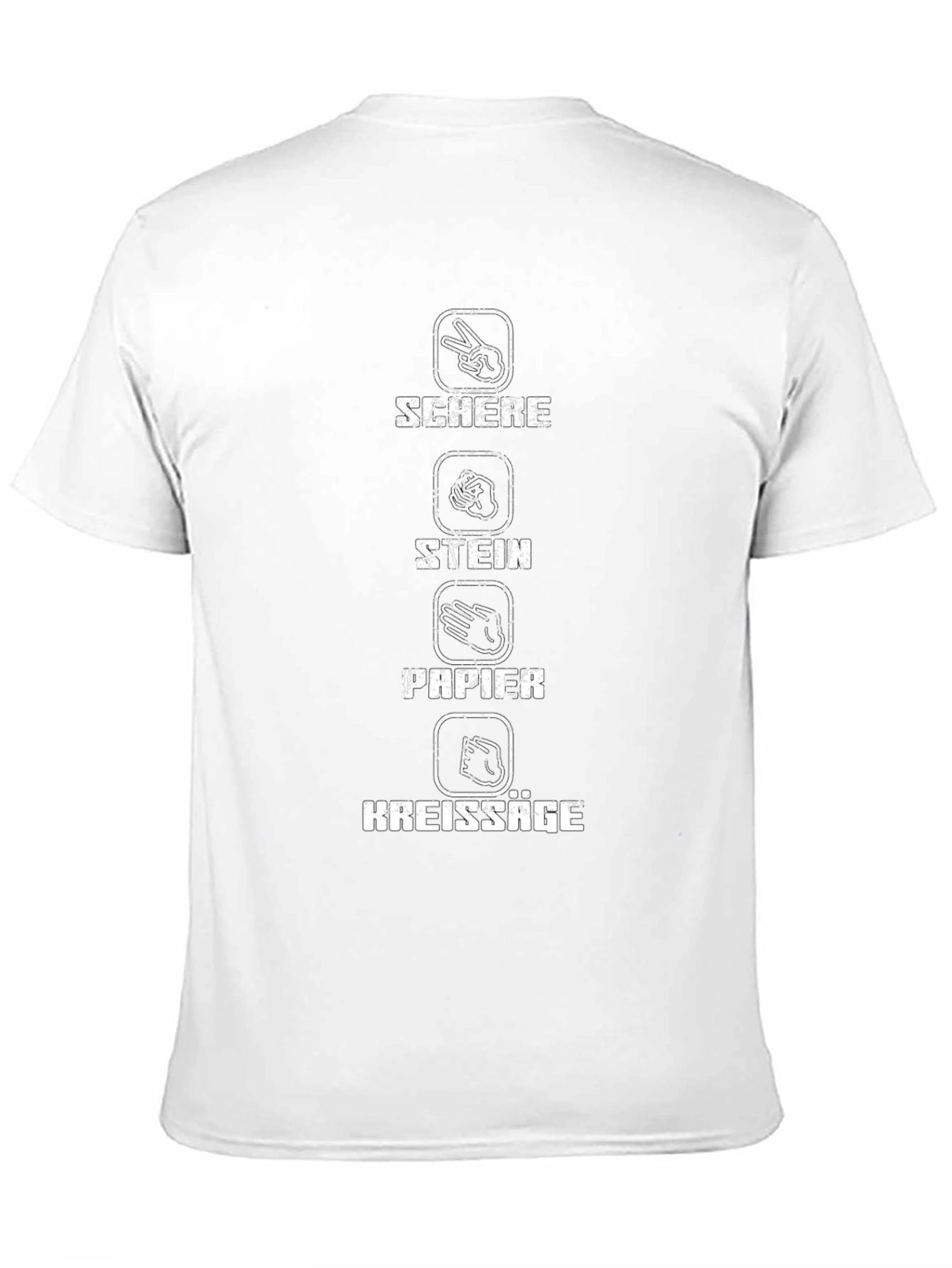 Rock Paper Scissors Chainsaw Funny T-Shirt