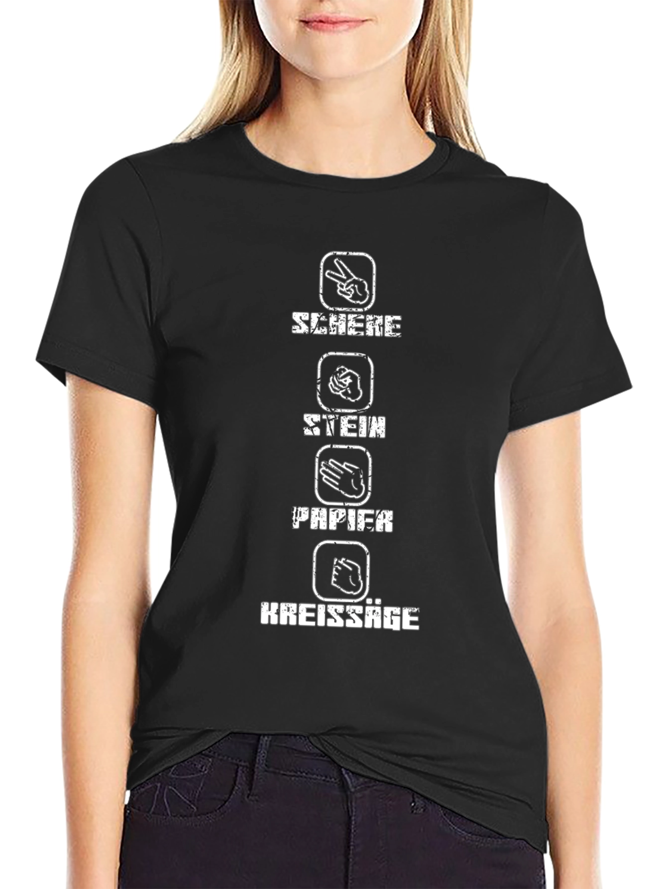 Rock Paper Scissors Chainsaw Funny T-Shirt
