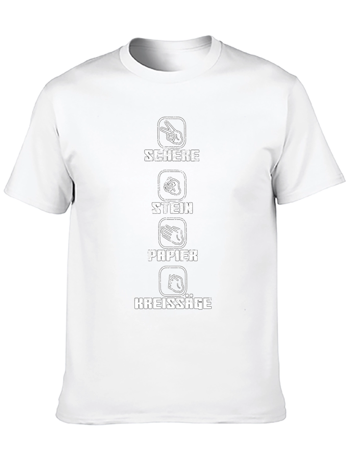 Rock Paper Scissors Chainsaw Funny T-Shirt