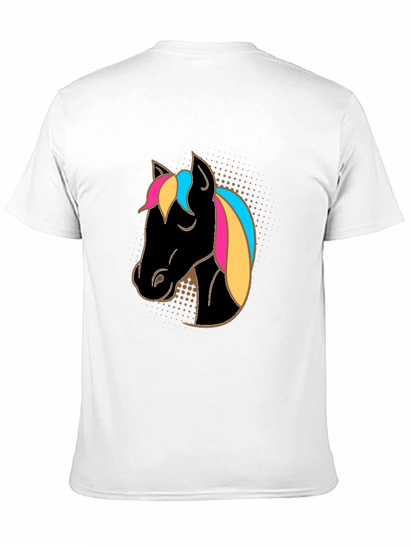 Horse Head Graphic Tee - Stylish Black Shirt