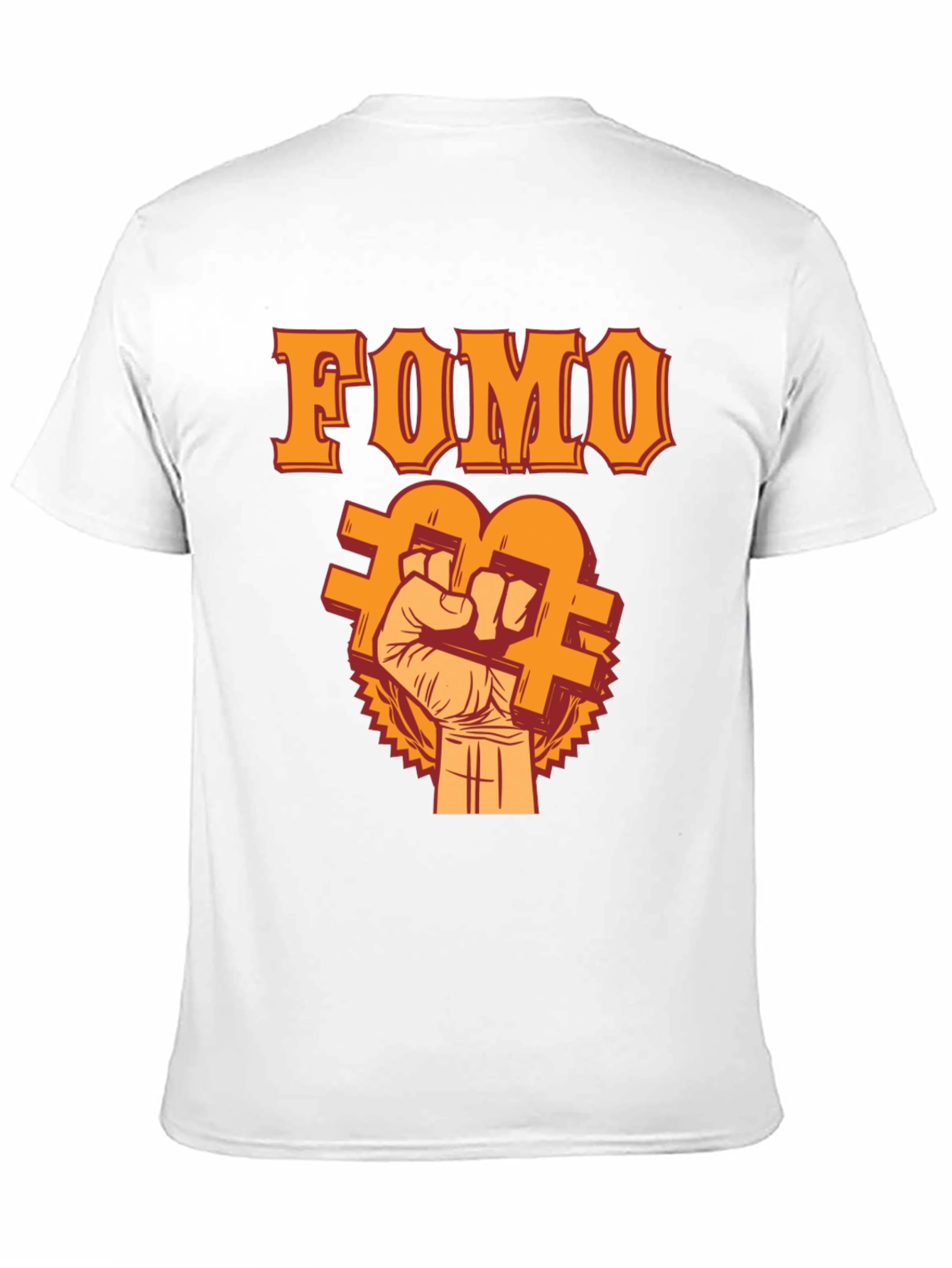 FOMO Bitcoin Fist T-Shirt - Crypto Trader Apparel