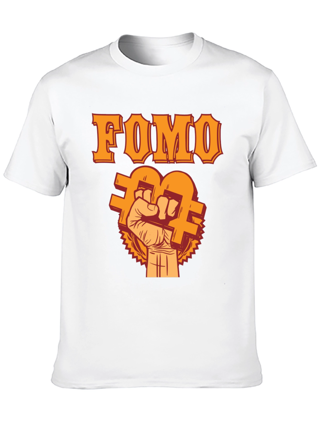FOMO Bitcoin Fist T-Shirt - Crypto Trader Apparel
