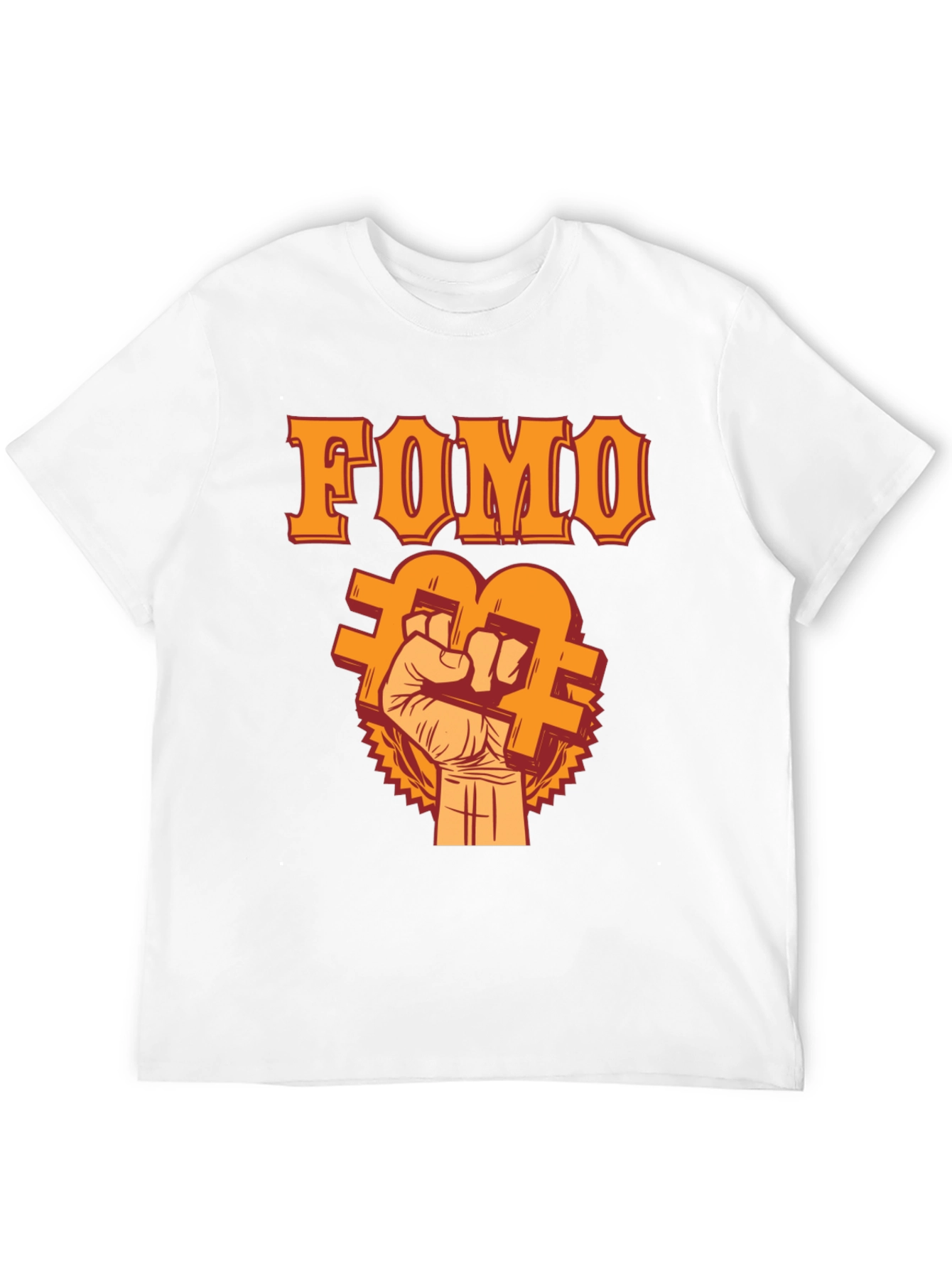 FOMO Bitcoin Fist T-Shirt - Crypto Trader Apparel