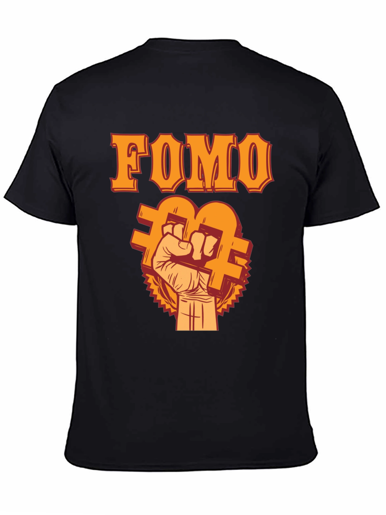 FOMO Bitcoin Fist T-Shirt - Crypto Trader Apparel